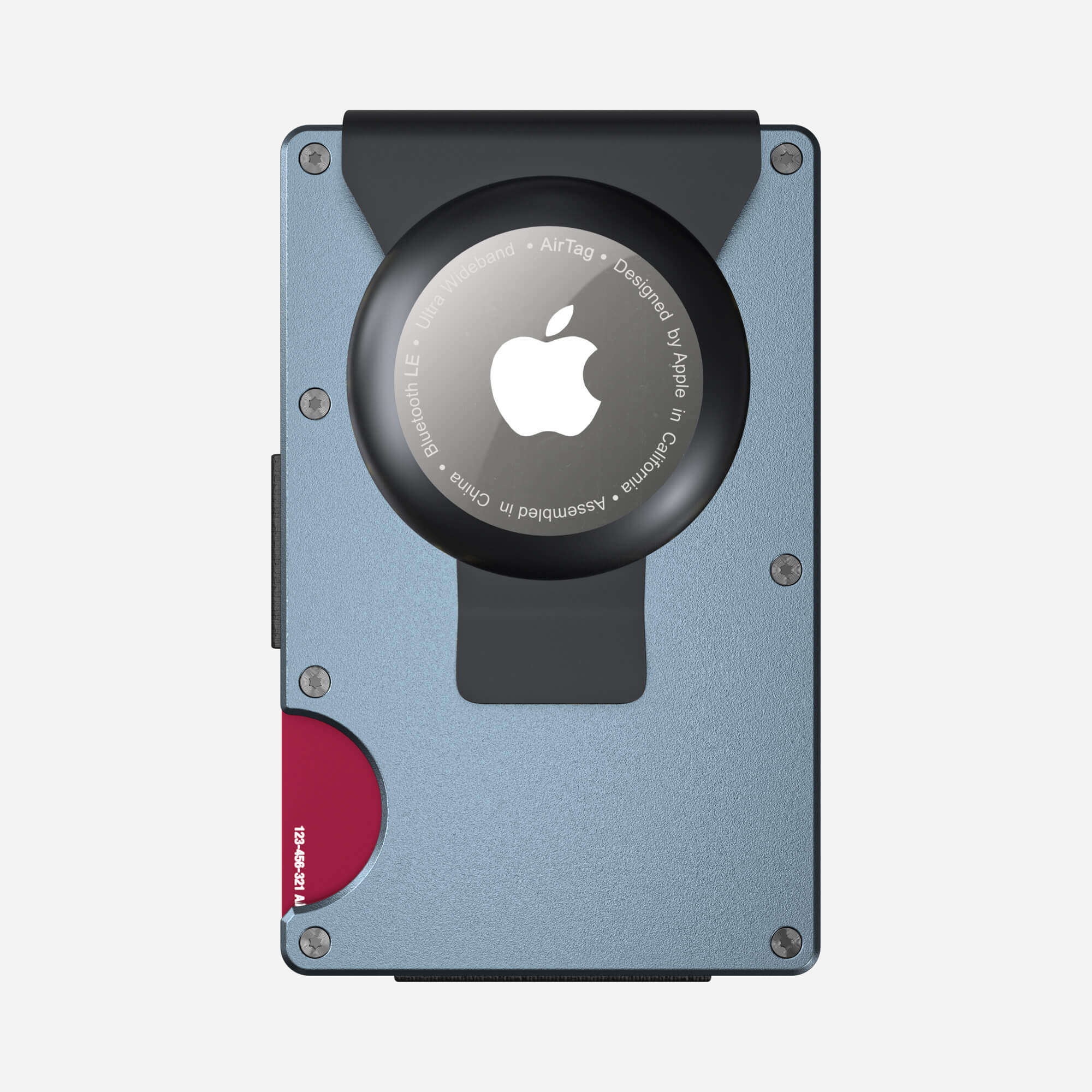 Personalised AirTag Money Clip Wallet (Forza Grey) Essential Bundle