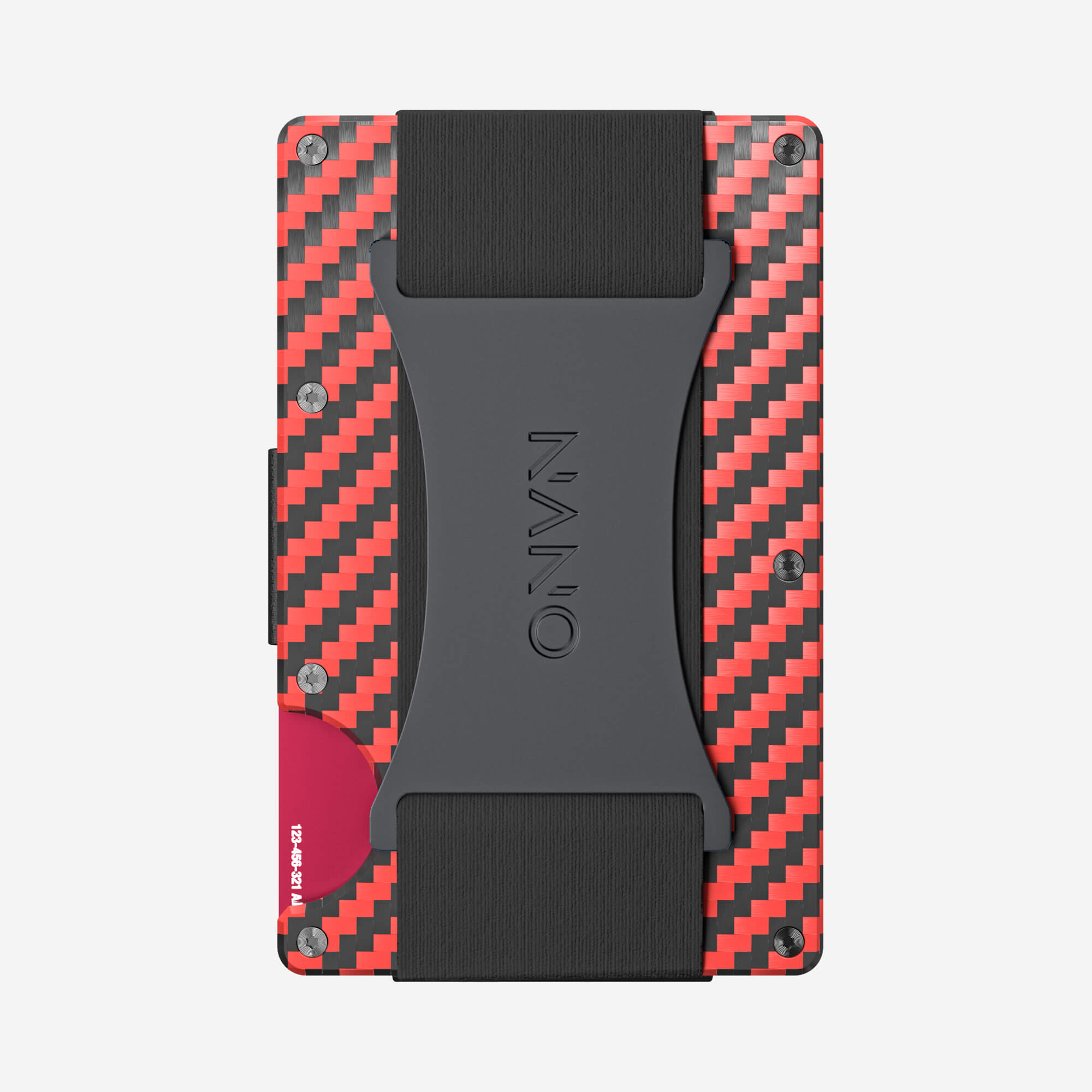 Cash Strap Wallet (Diablo Red/Stealth Black) Everyday Bundle