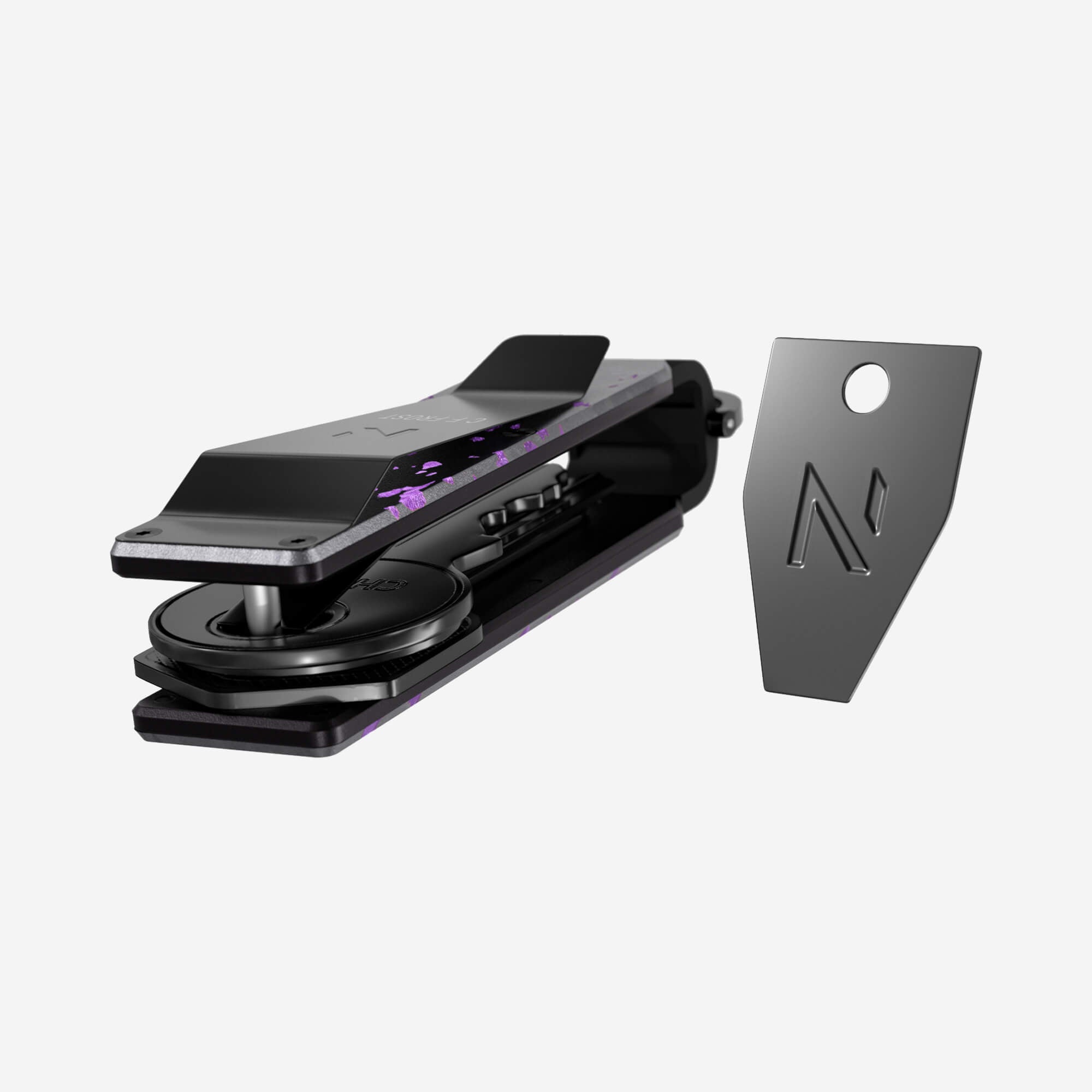Personalised Key Case (Nero/Viola)