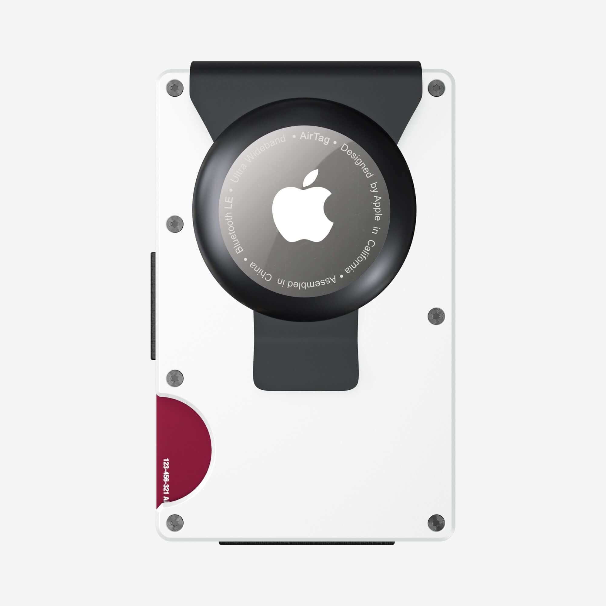 AirTag Money Clip Wallet (Carrera White) Everyday Bundle