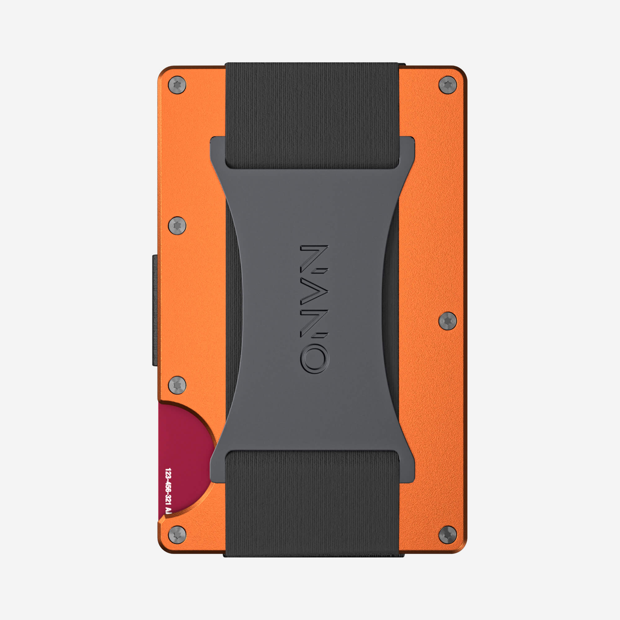 Personalised Cash Strap Wallet (Ventura Orange) Essential Bundle
