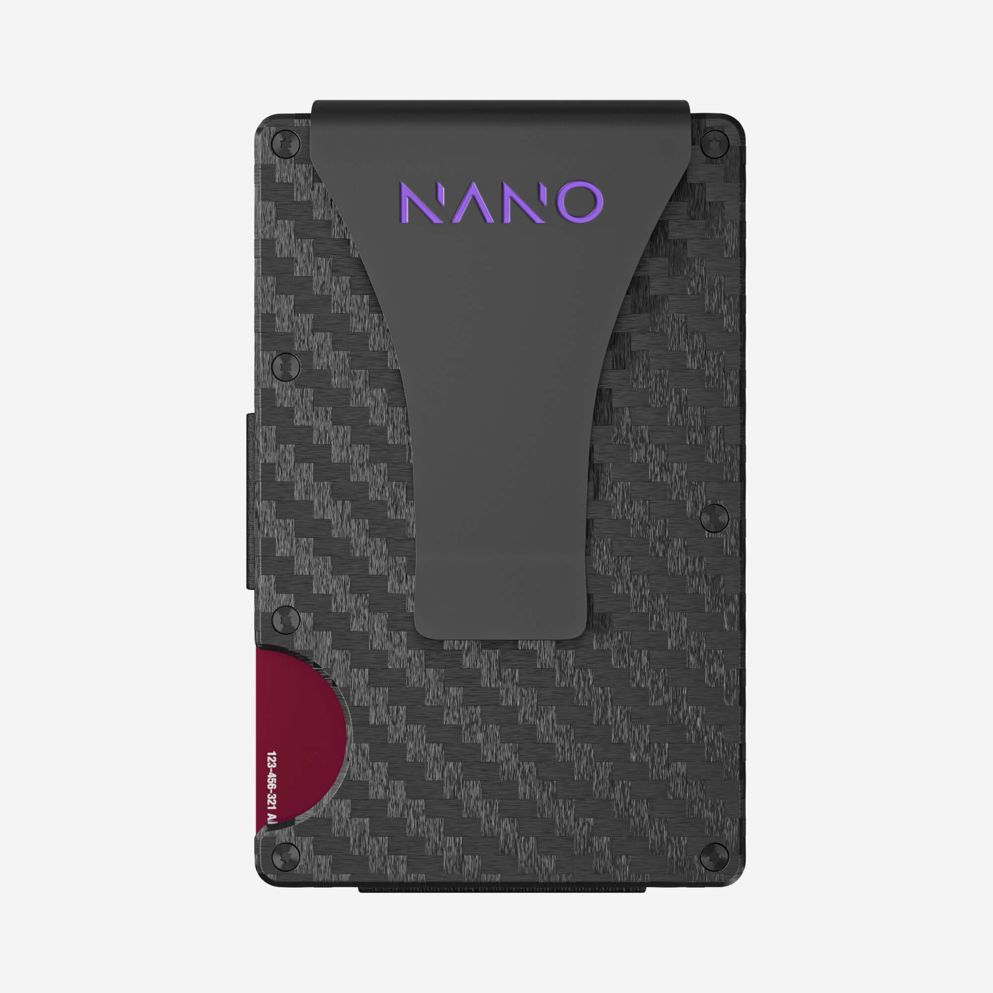 001 Money Clip Wallet (Stealth Black/Nebula Purple)