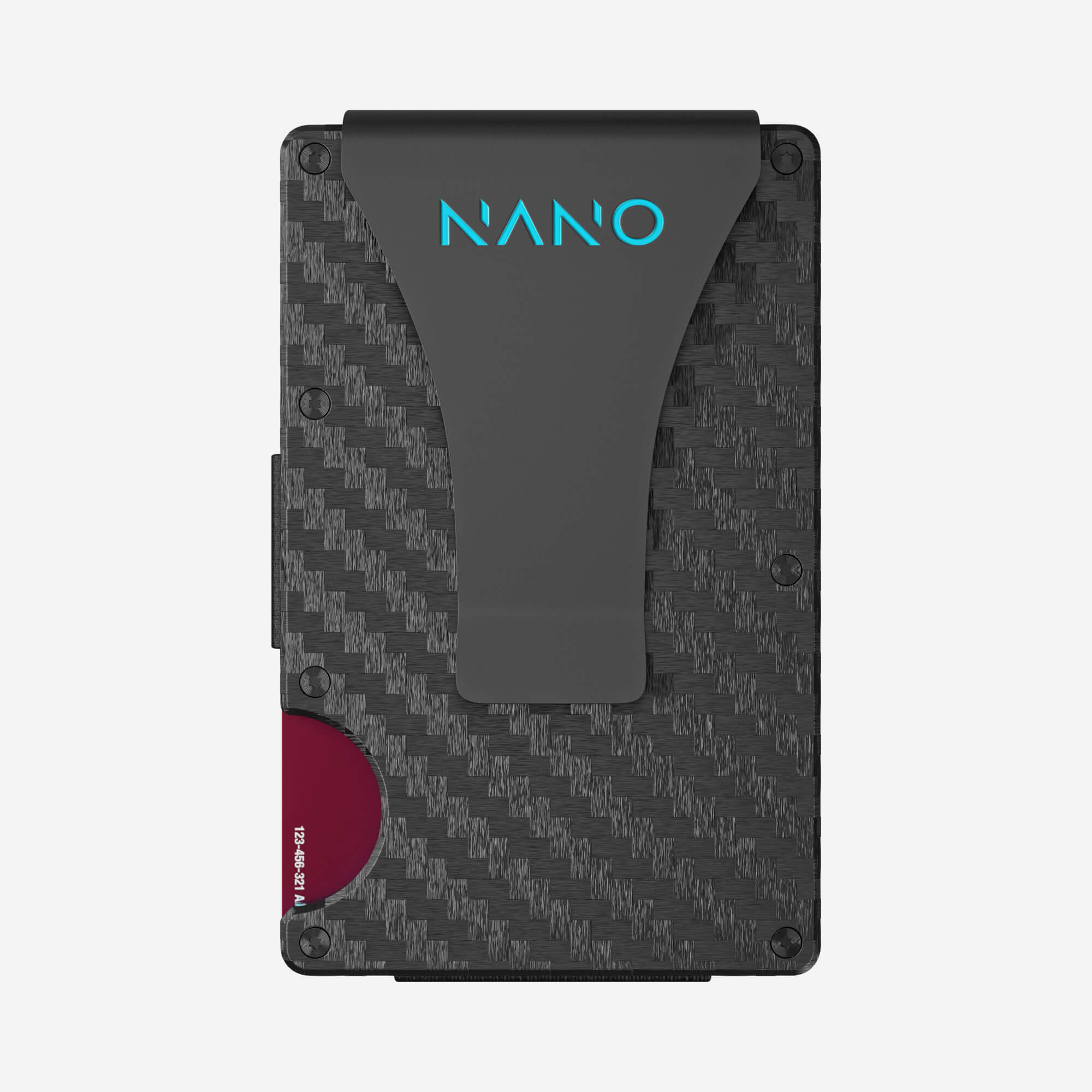 004 Money Clip Wallet (Stealth Black/Miami Blue)