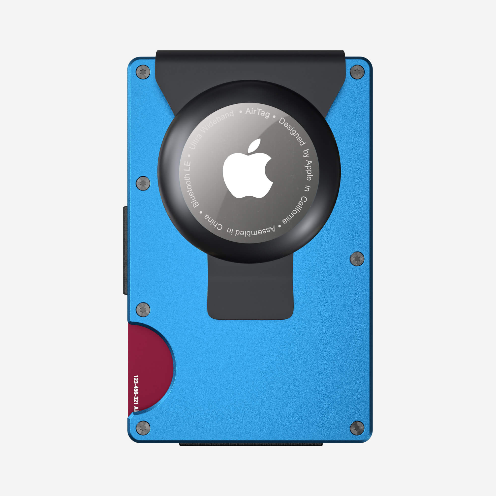 AirTag Money Clip Wallet (Velocity Blue) Essential Bundle