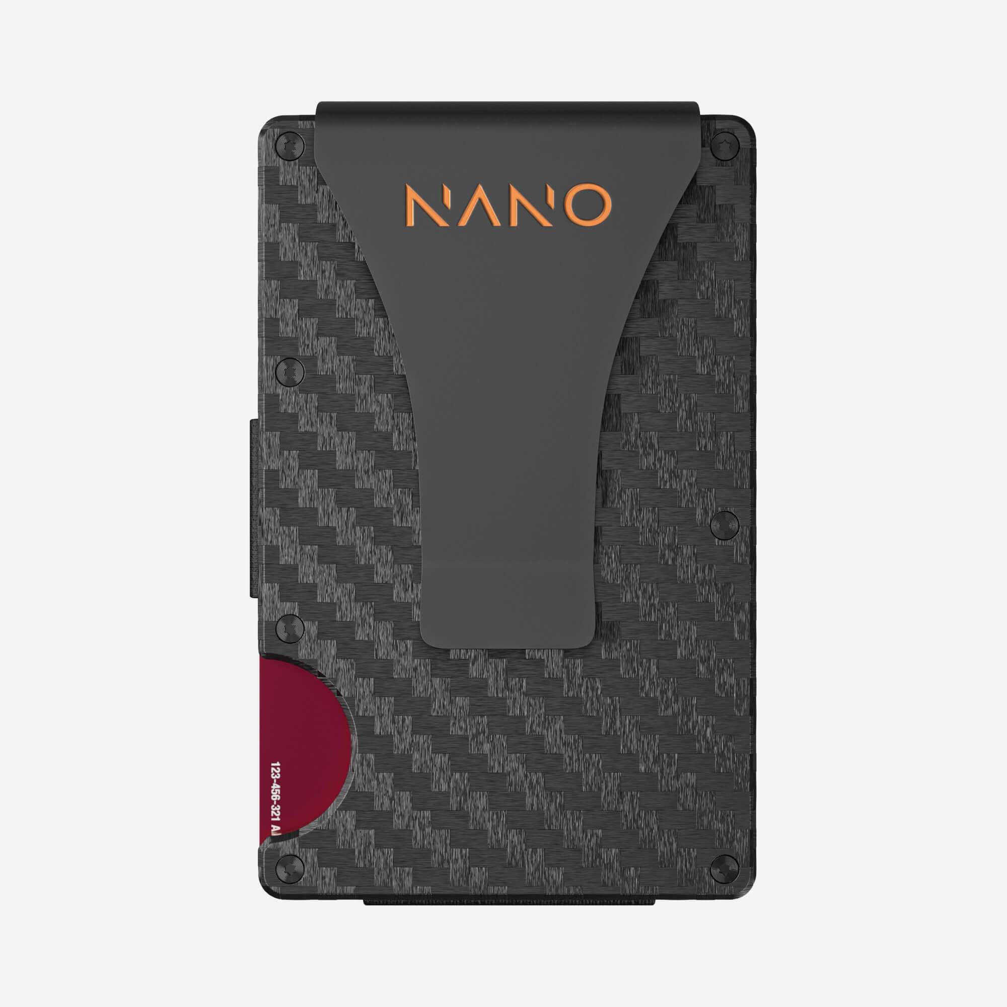 002 Money Clip Wallet (Stealth Black/Ventura Orange)