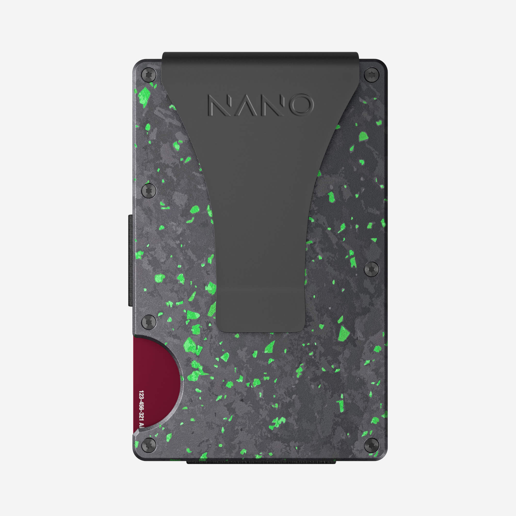 Money Clip Wallet (Nero/Verde)