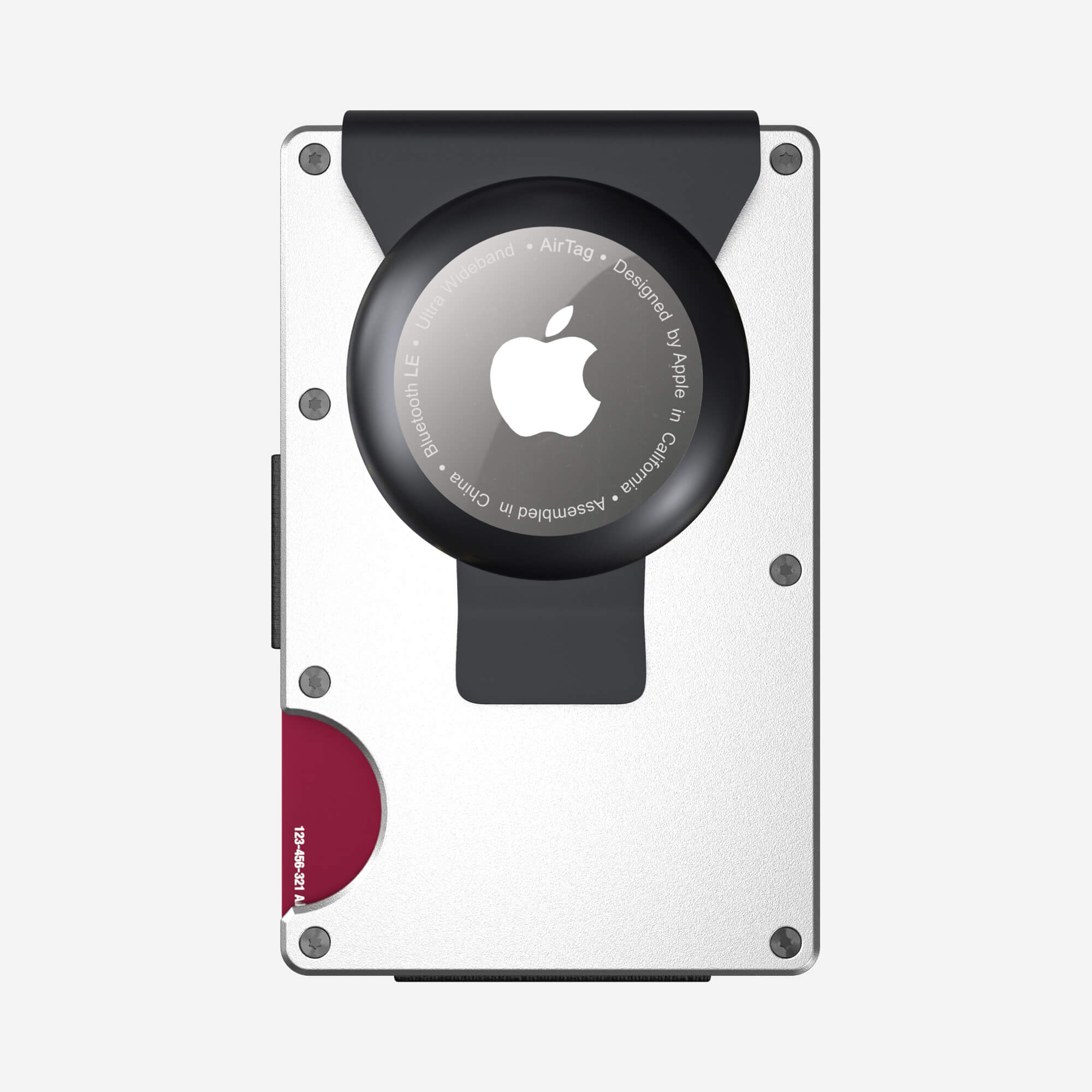 AirTag Money Clip Wallet (Ghost Silver) Everyday Bundle