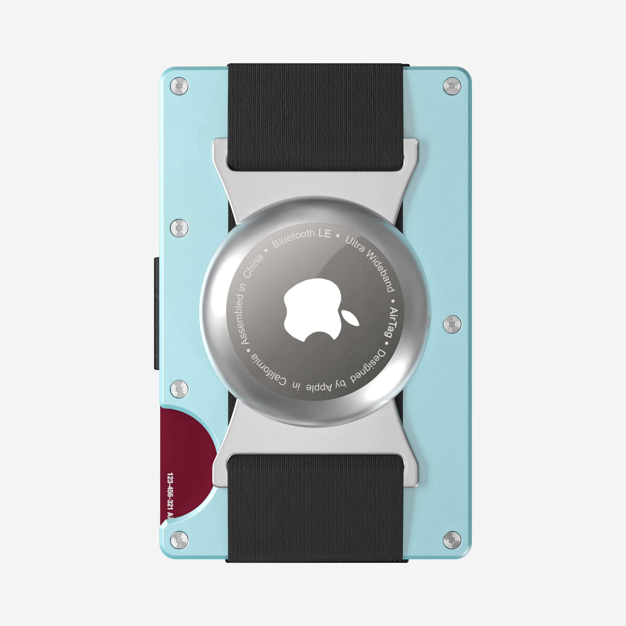 AirTag Cash Strap Wallet (Ocean Mist) Everyday Bundle