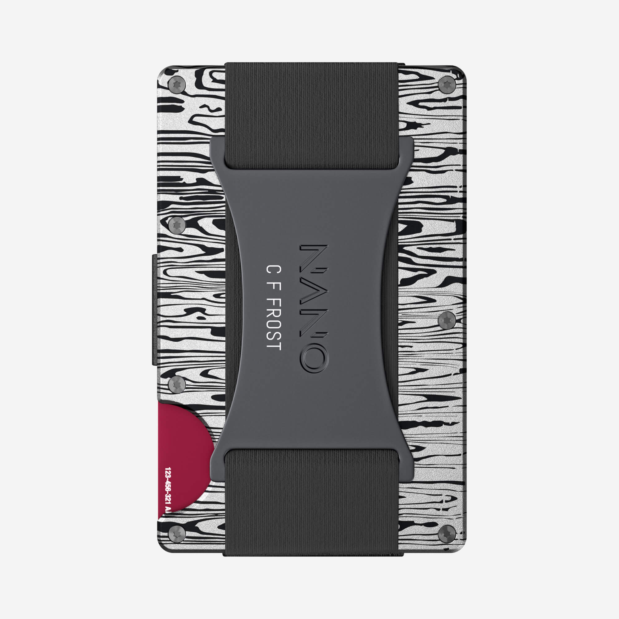 Personalised Cash Strap Wallet (Platinum Silver)