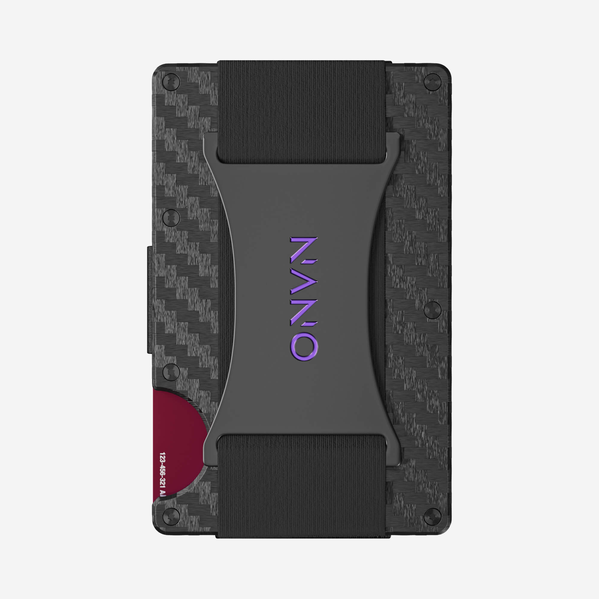001 Cash Strap Wallet (Stealth Black/Nebula Purple)