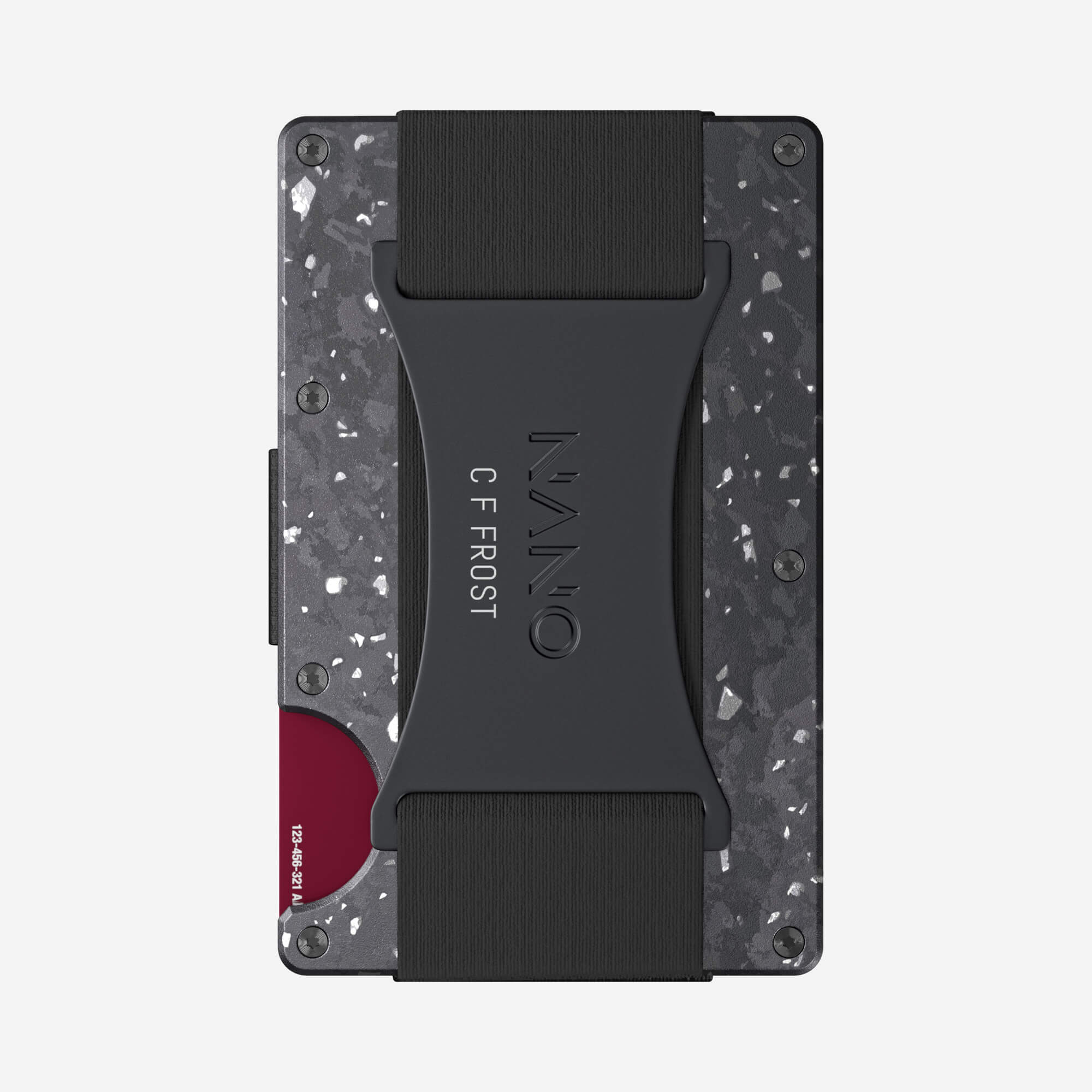 Personalised Cash Strap Wallet (Nero/Argento) Essential Bundle