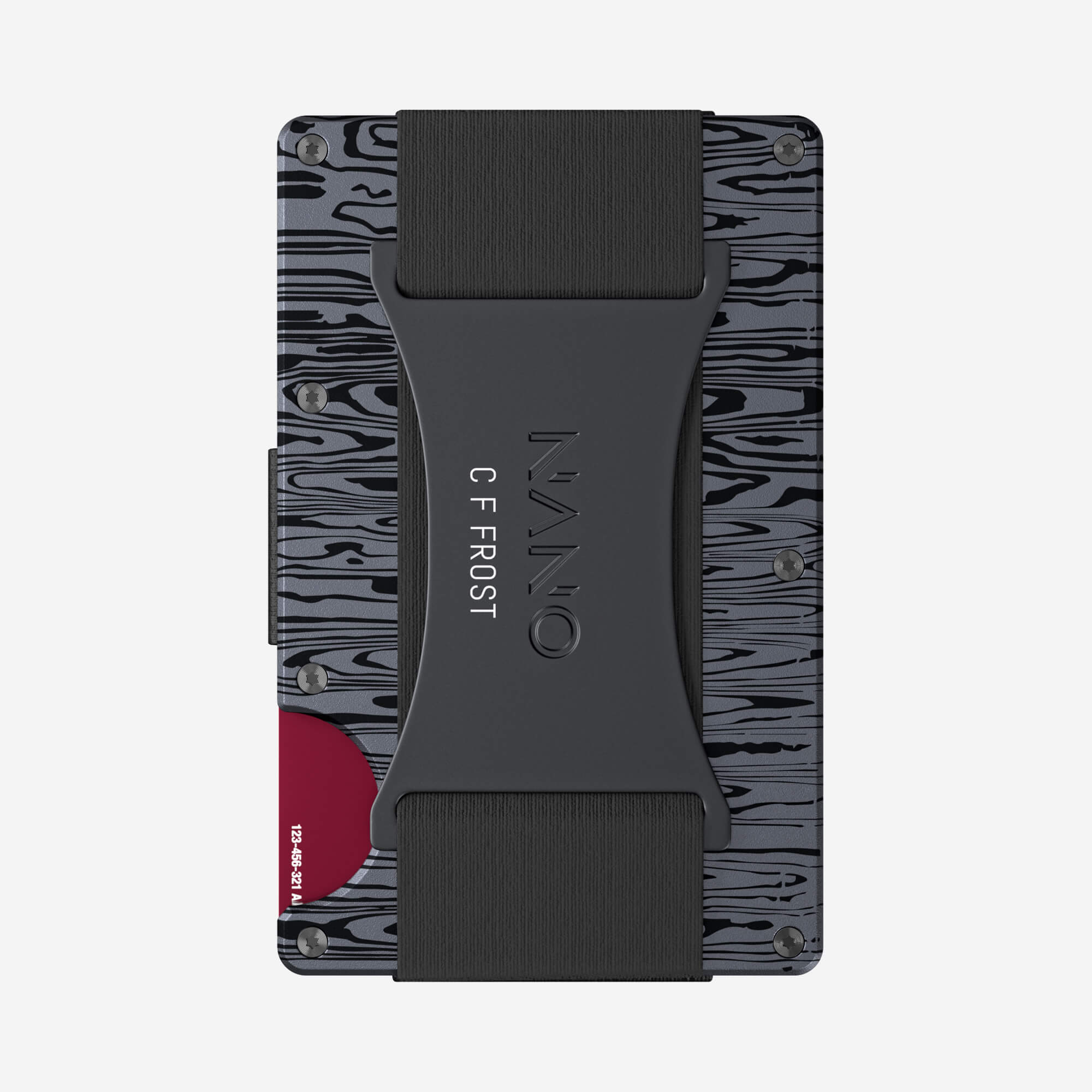 Personalised Cash Strap Wallet (Graphite Grey)