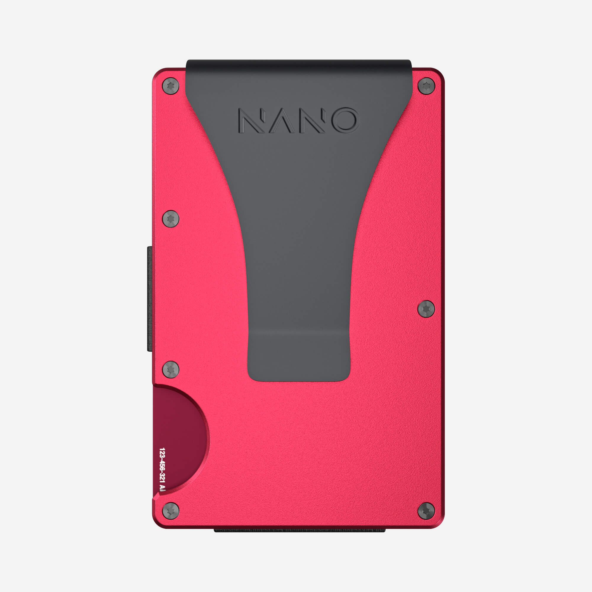 Personalised Money Clip Wallet (Volcano Red) Essential Bundle