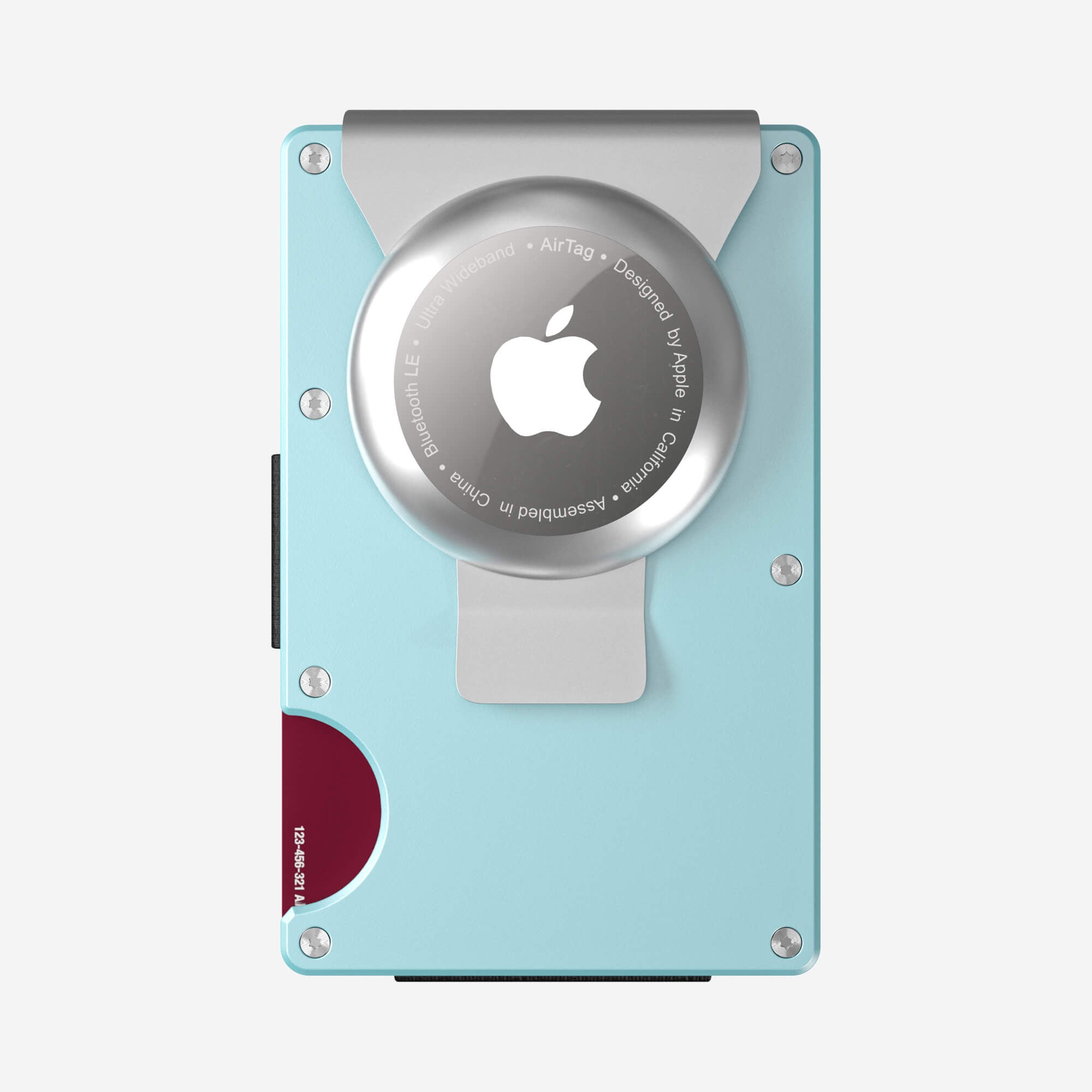 AirTag Money Clip Wallet (Ocean Mist) Everyday Bundle