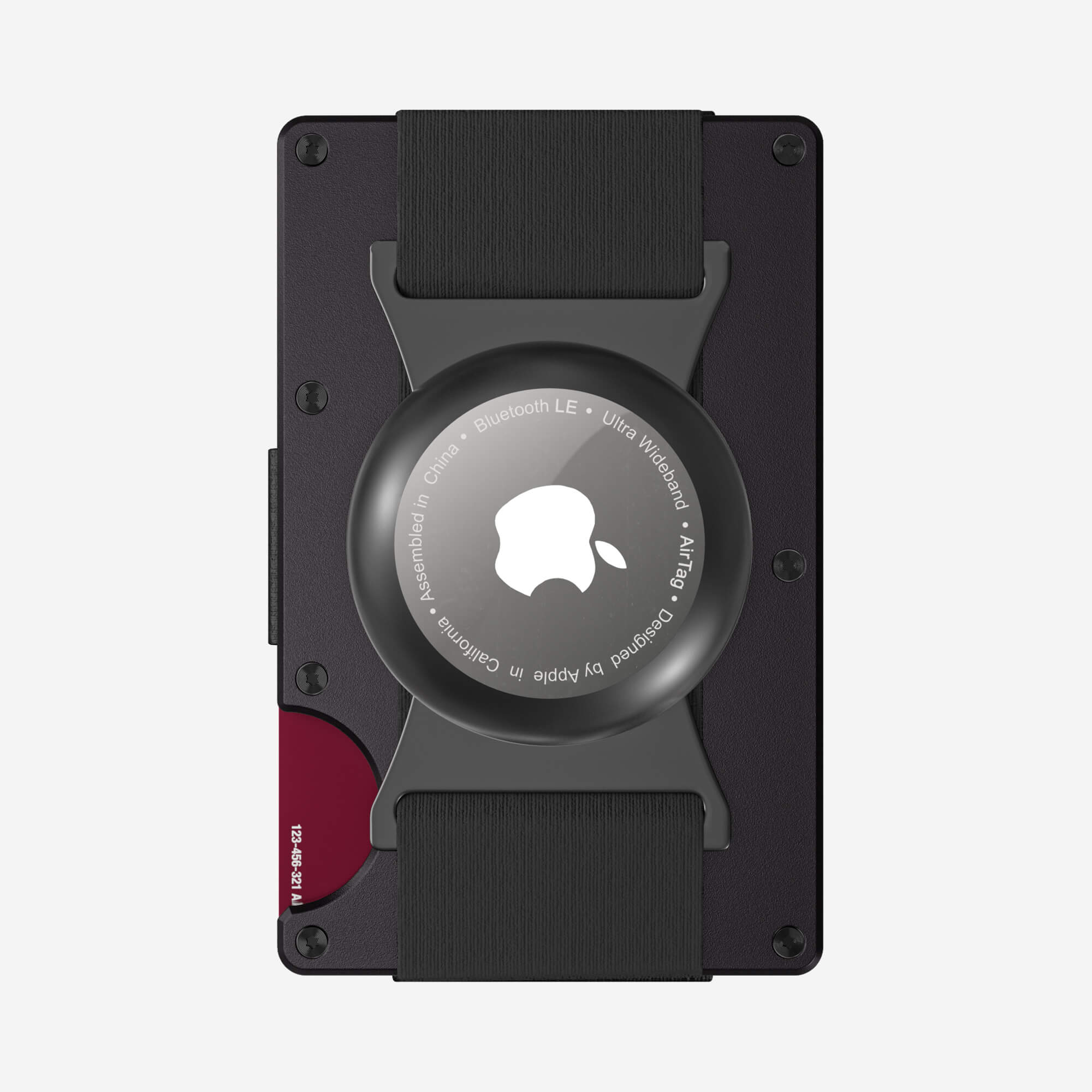 Personalised AirTag Cash Strap Wallet (Phantom Black) Ultimate Bundle