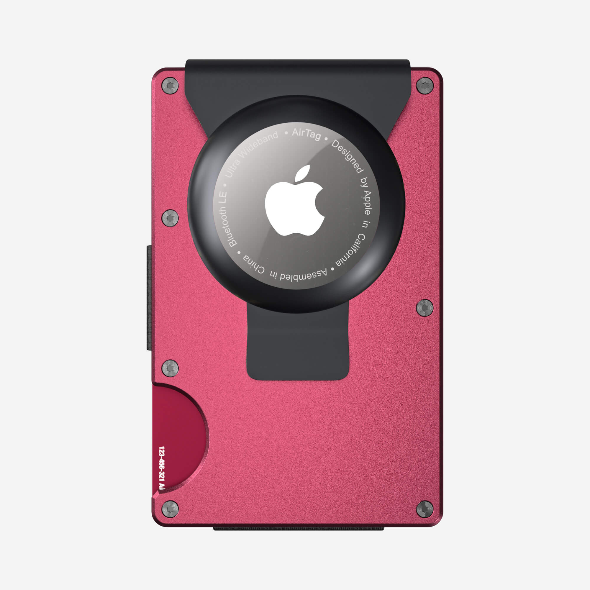 AirTag Money Clip Wallet (Portofino Red) Everyday Bundle