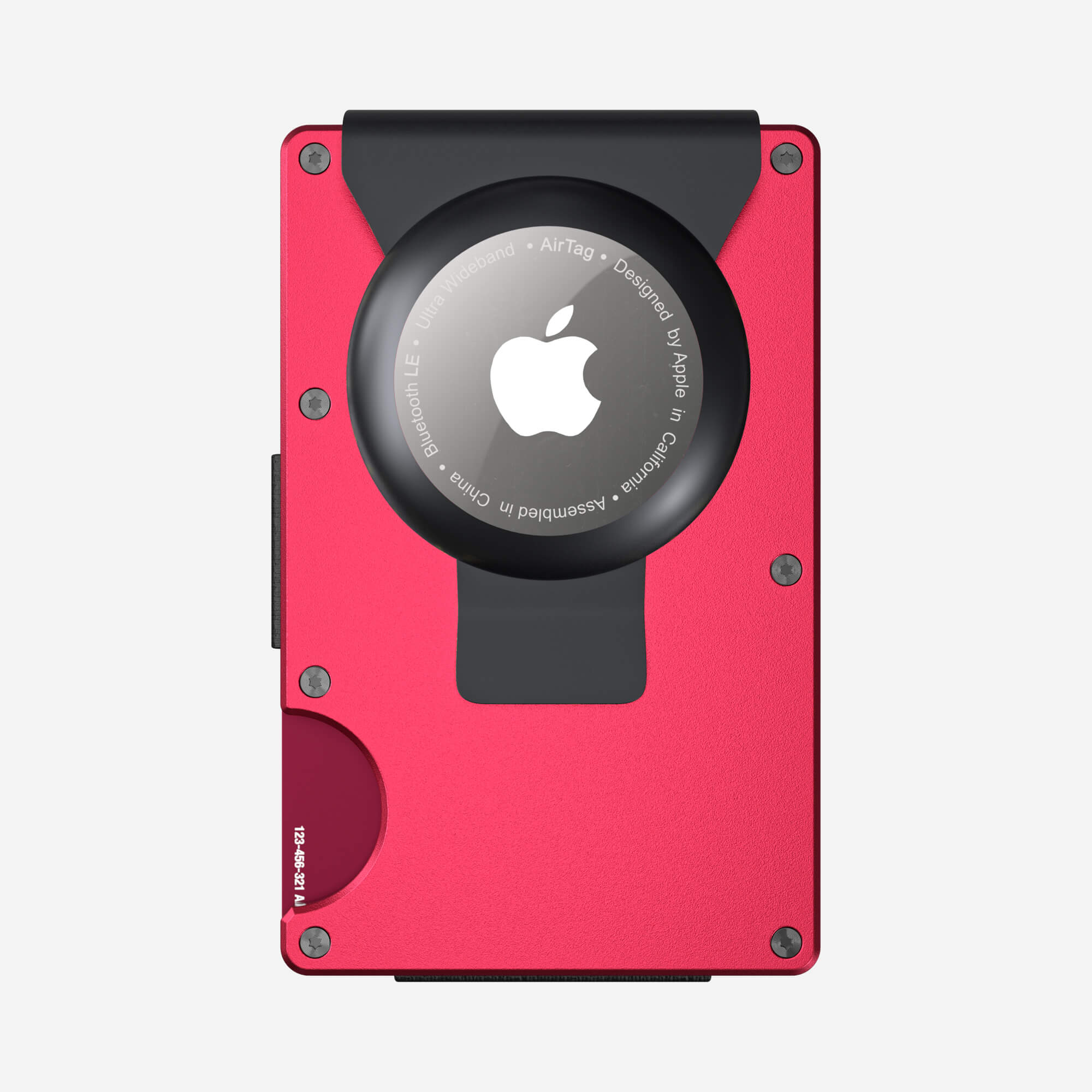 AirTag Money Clip Wallet (Volcano Red) Everyday Bundle