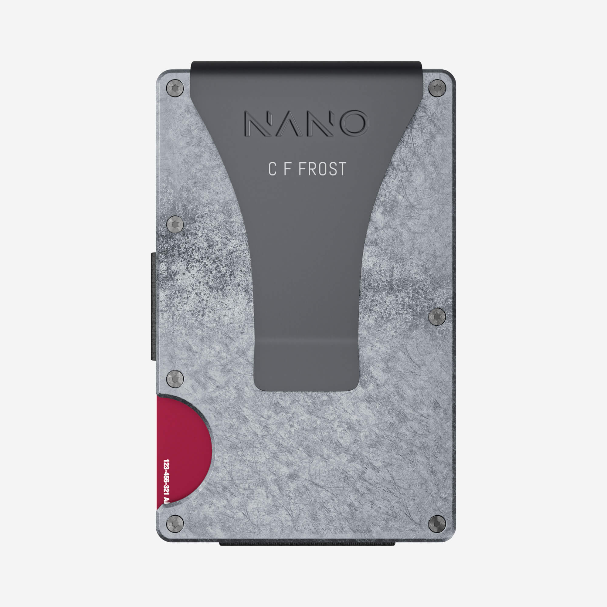 Personalised Money Clip Wallet (Dark Storm) Everyday Bundle