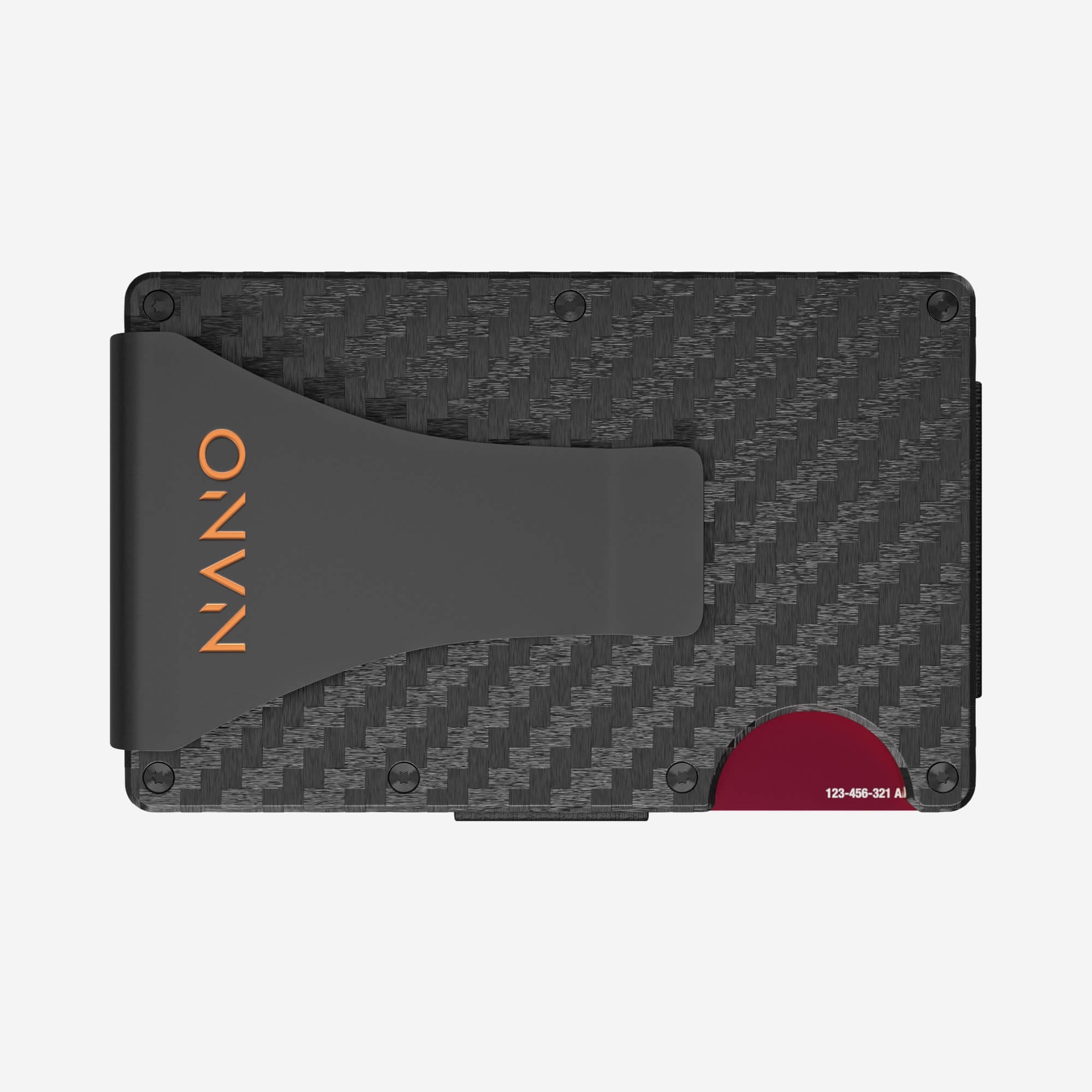 002 Money Clip Wallet (Stealth Black/Ventura Orange)