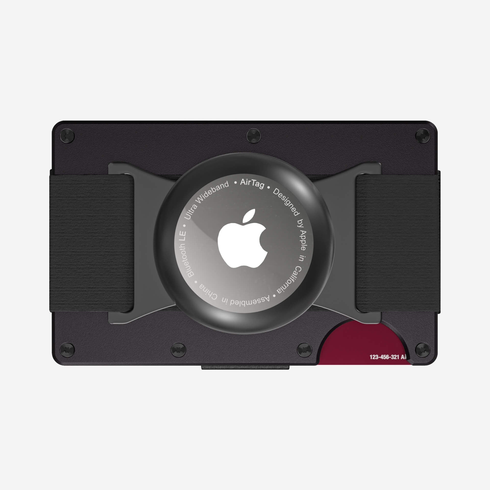Personalised AirTag Cash Strap Wallet (Phantom Black) Ultimate Bundle