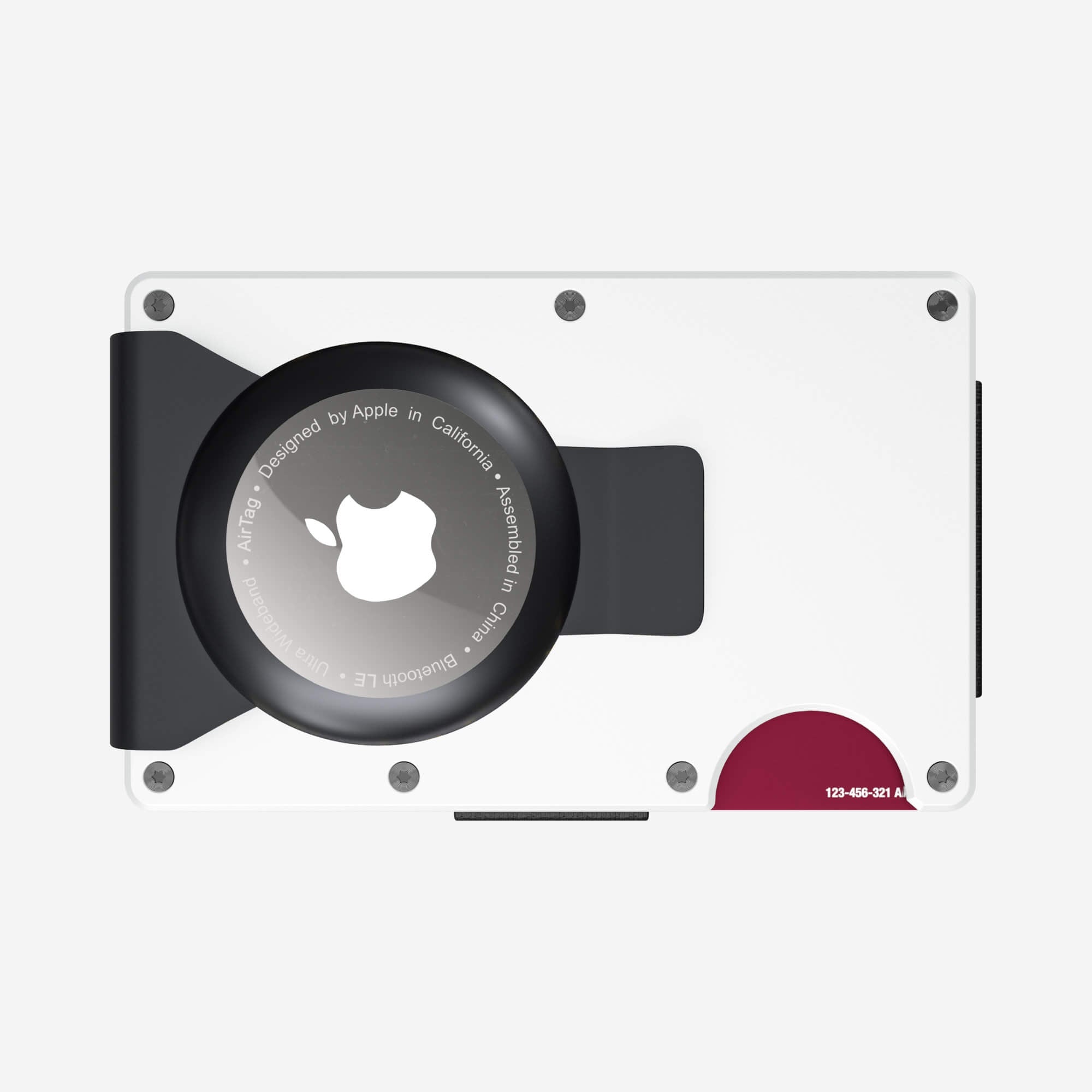 AirTag Money Clip Wallet (Carrera White) Everyday Bundle