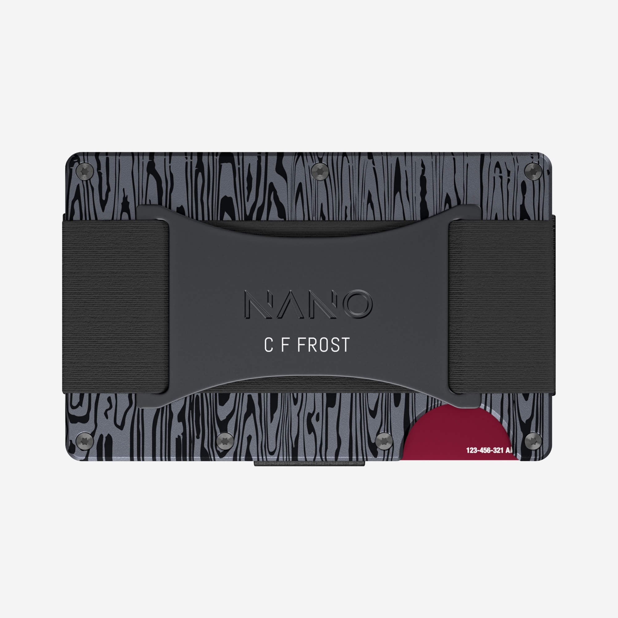 Personalised Cash Strap Wallet (Graphite Grey)