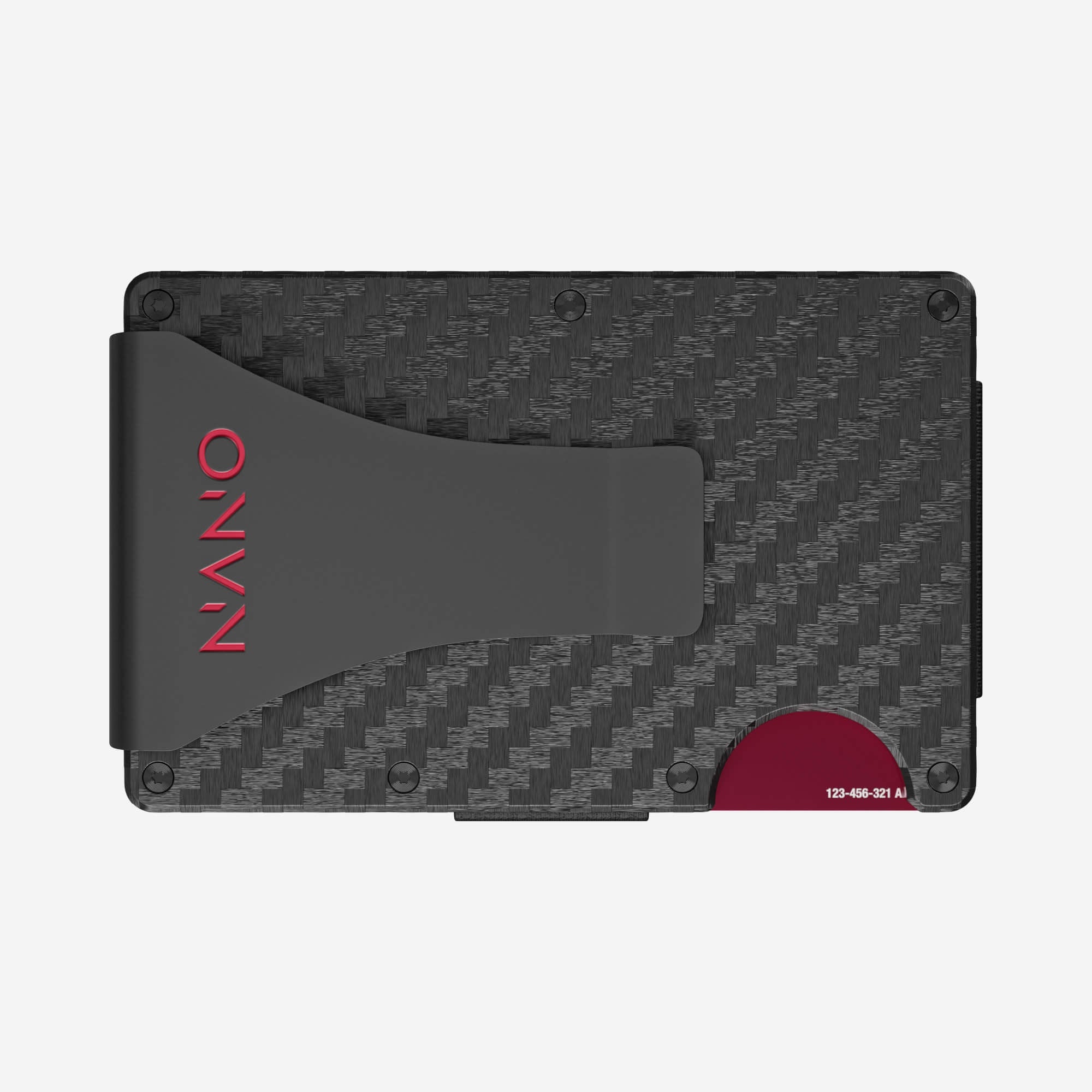 003 Money Clip Wallet (Stealth Black/Volcano Red)