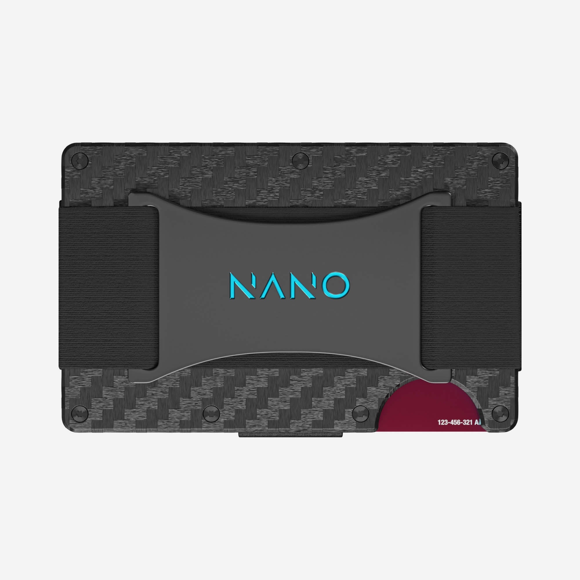 004 Cash Strap Wallet (Stealth Black/Miami Blue)