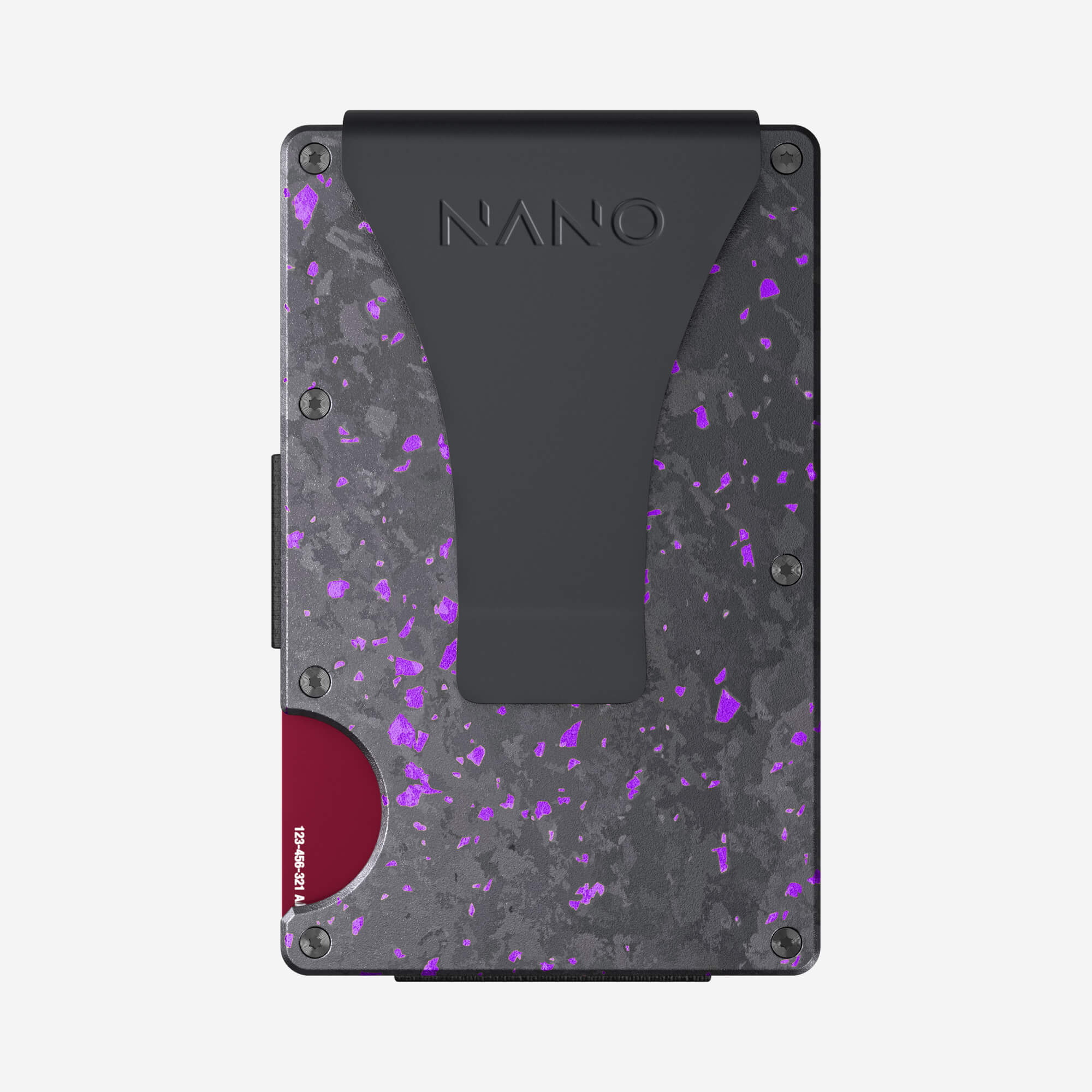 Money Clip Wallet (Nero/Viola)