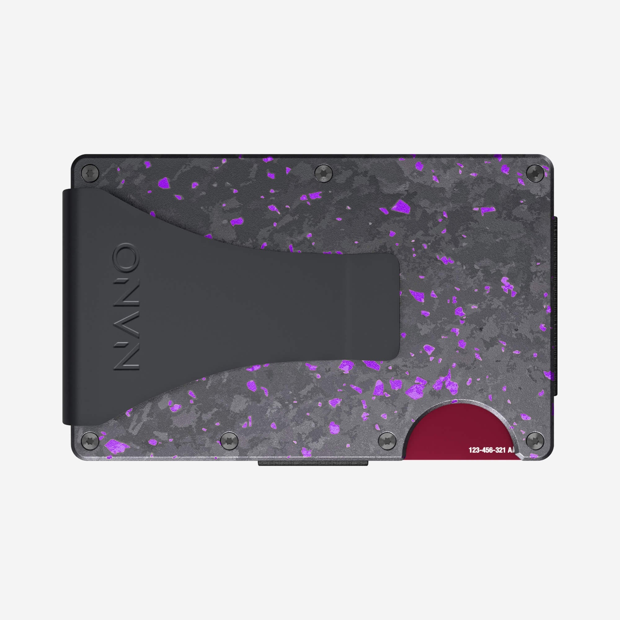 Money Clip Wallet (Nero/Viola)