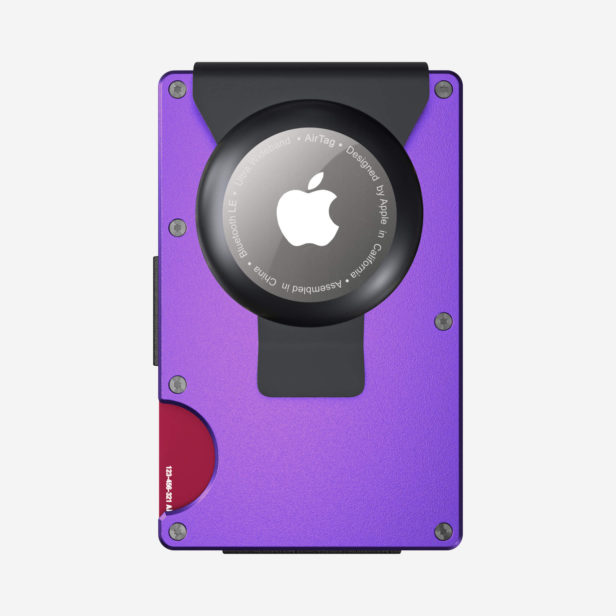 AirTag Money Clip Wallet (Nebula Purple) Essential Bundle