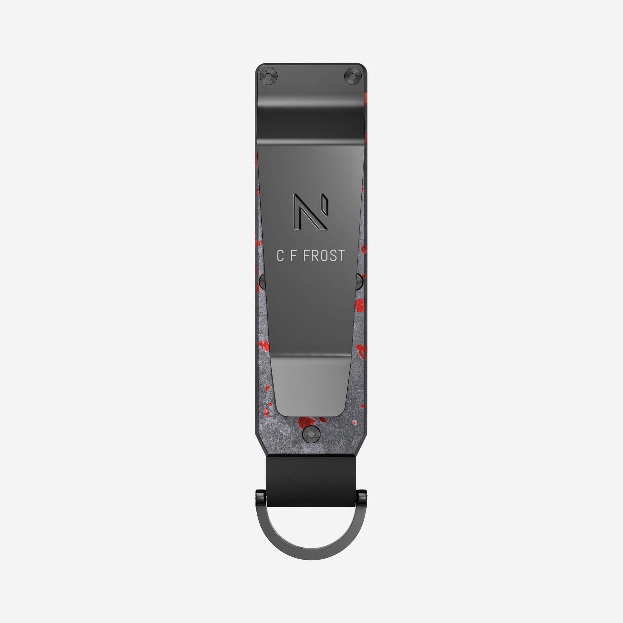 Personalised Key Case (Nero/Rosso)