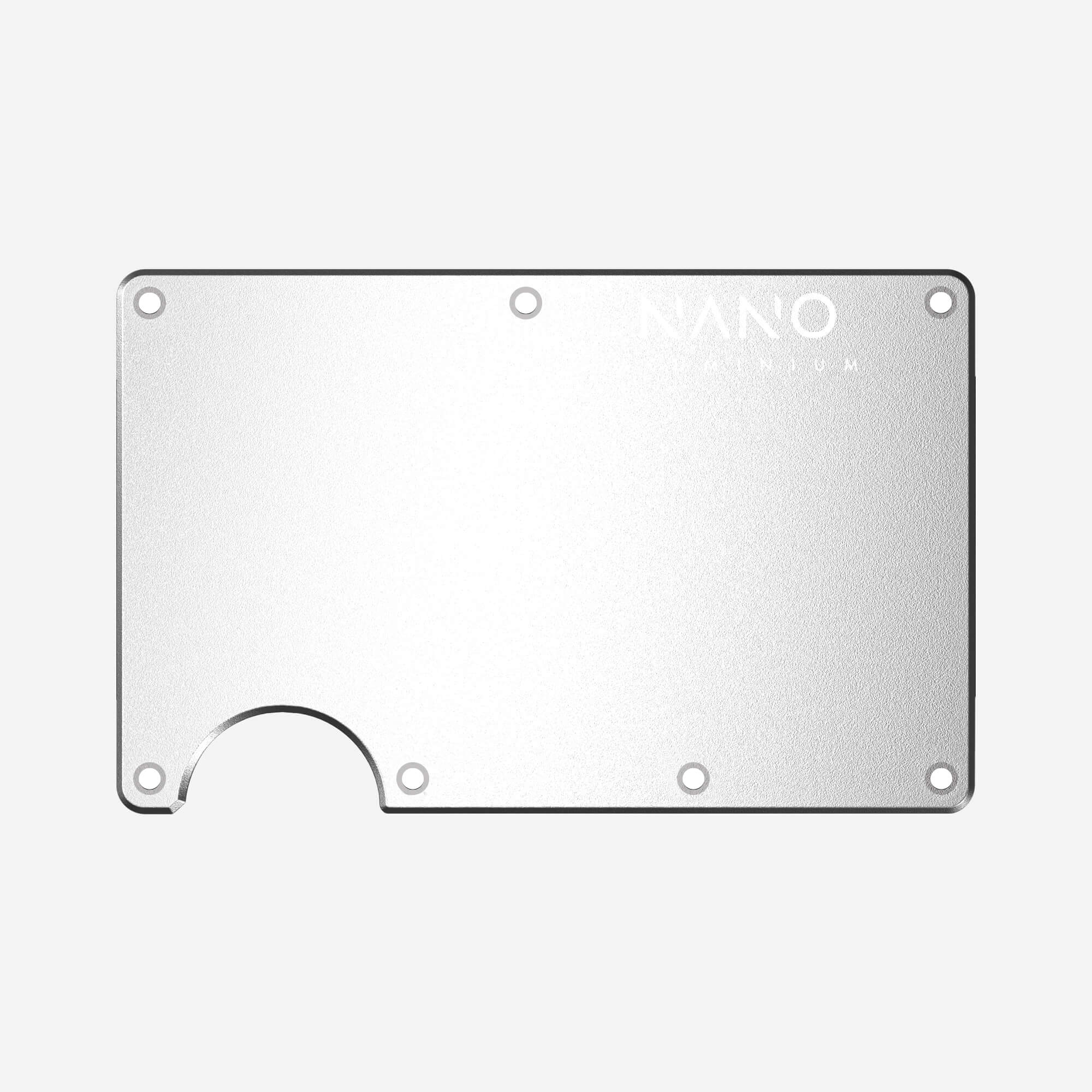 Front & Back Wallet Cover Plates (Ghost Silver)