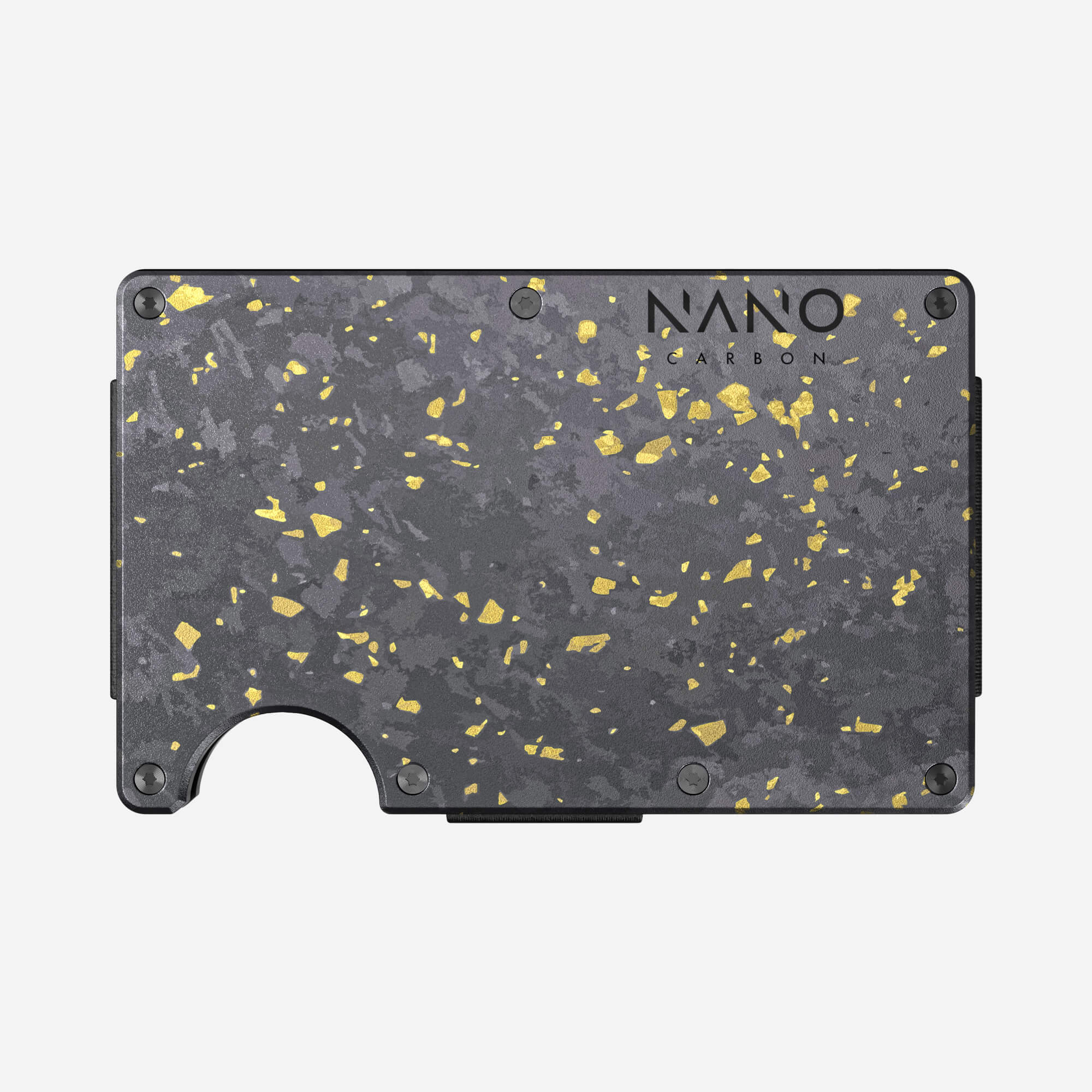 Personalised Cash Strap Wallet (Nero/Oro) Everyday Bundle