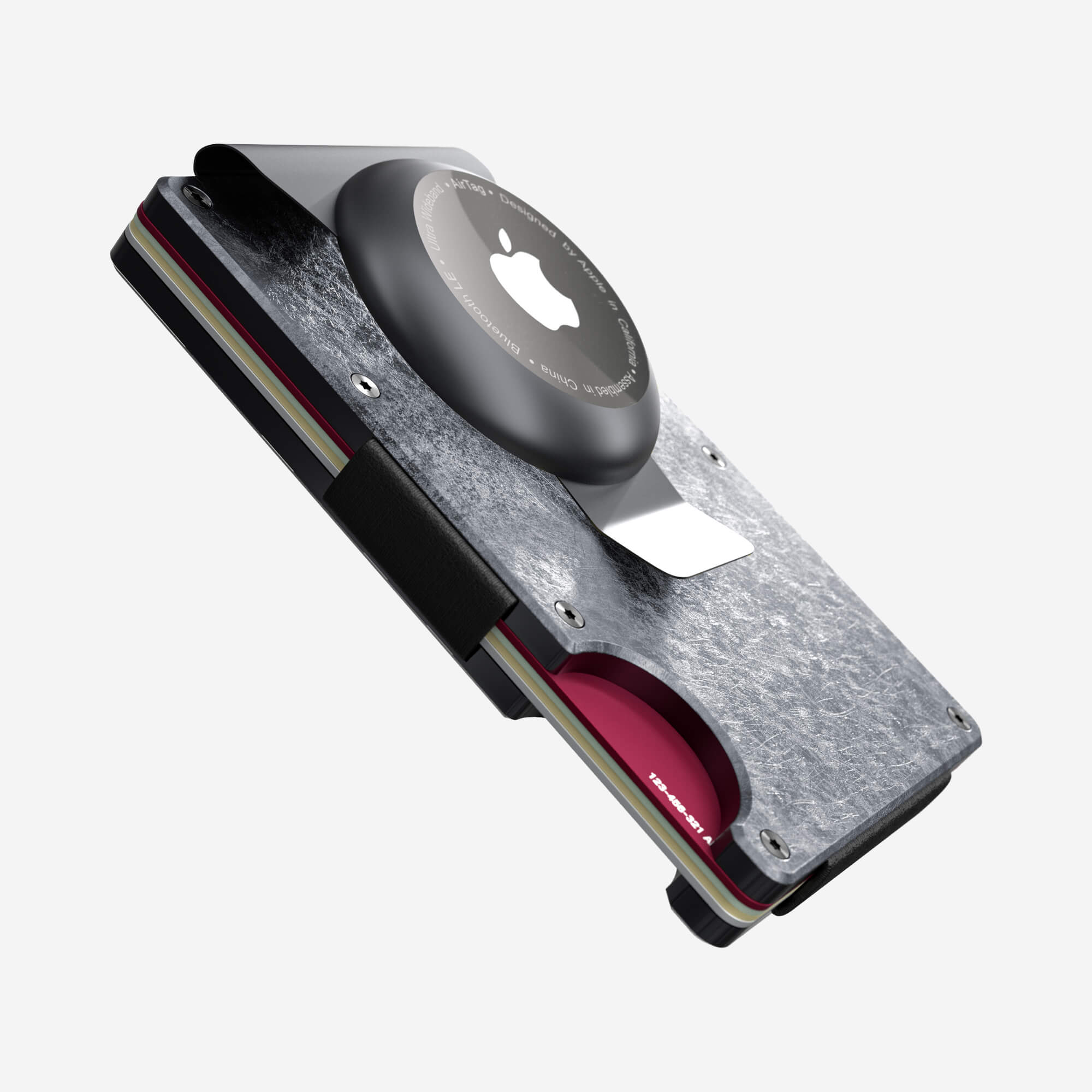 AirTag Money Clip Wallet (Dark Storm) Essential Bundle