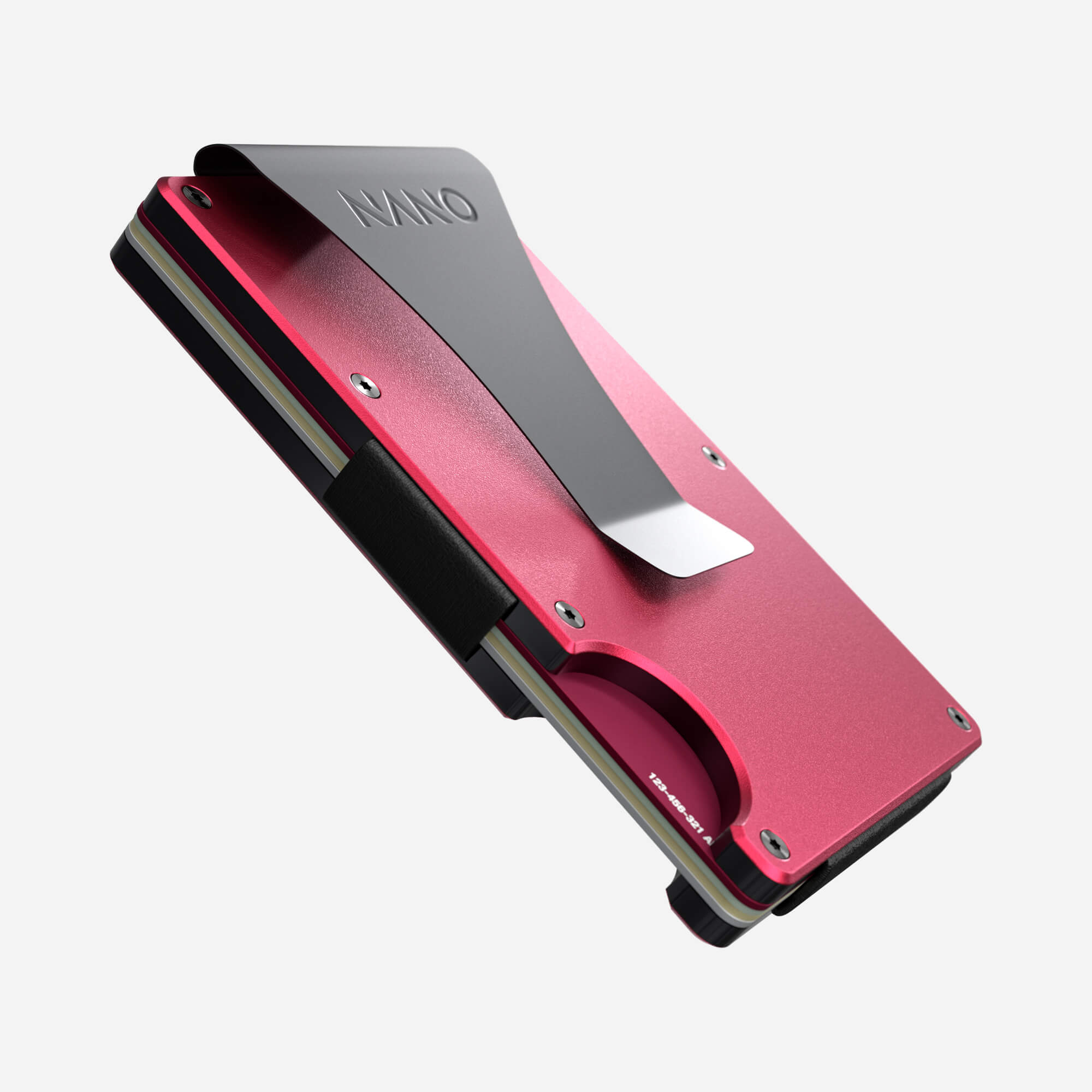 Personalised Money Clip Wallet (Volcano Red) Essential Bundle