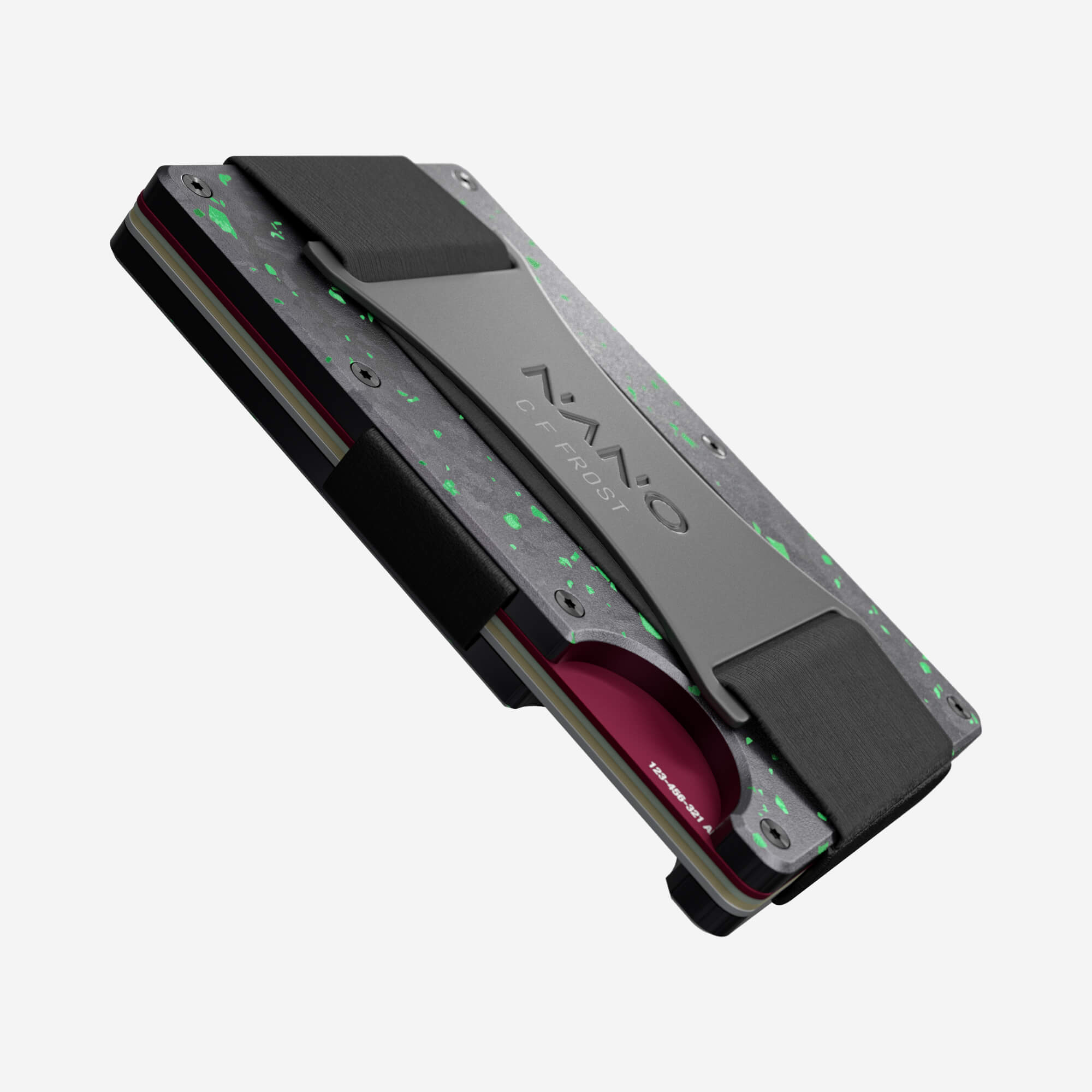Personalised Cash Strap Wallet (Nero/Verde) Everyday Bundle