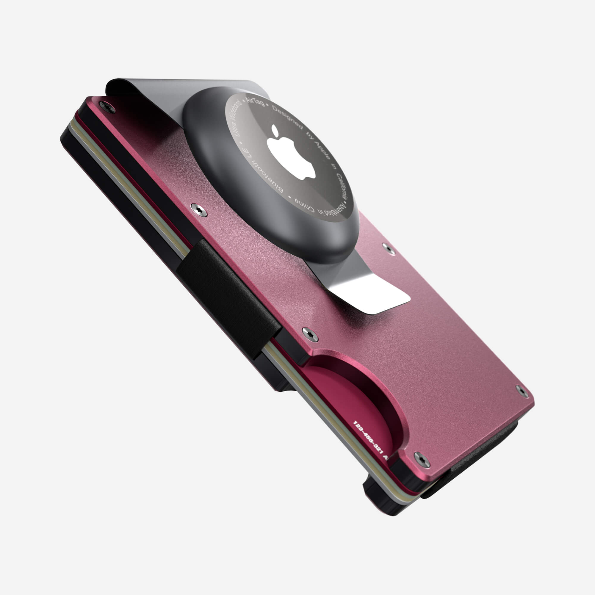 AirTag Money Clip Wallet (Portofino Red) Everyday Bundle