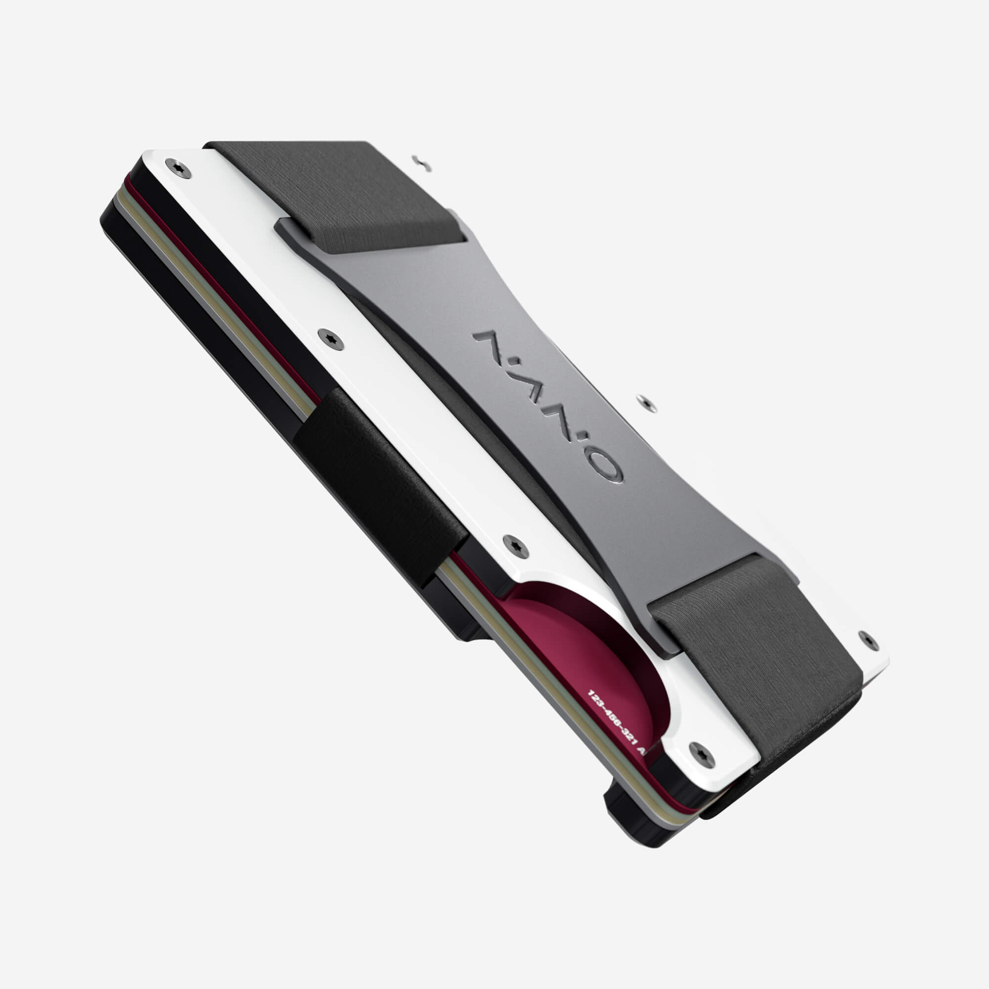 Personalised Cash Strap Wallet (Carrera White) Essential Bundle