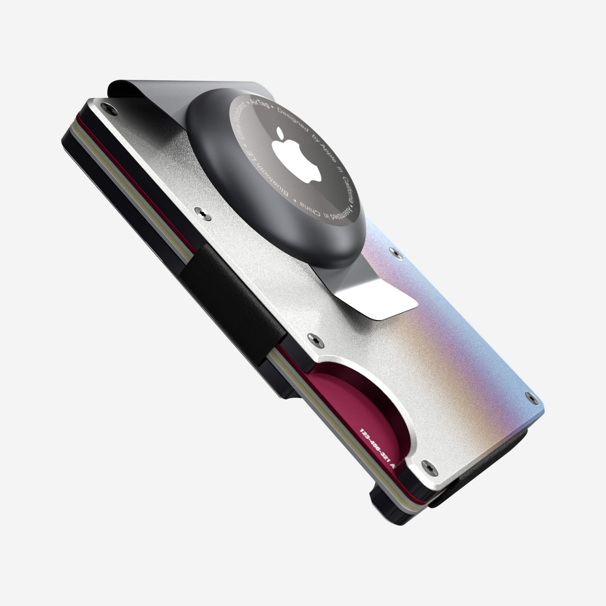 AirTag Money Clip Wallet (Flame Burnt) Everyday Bundle