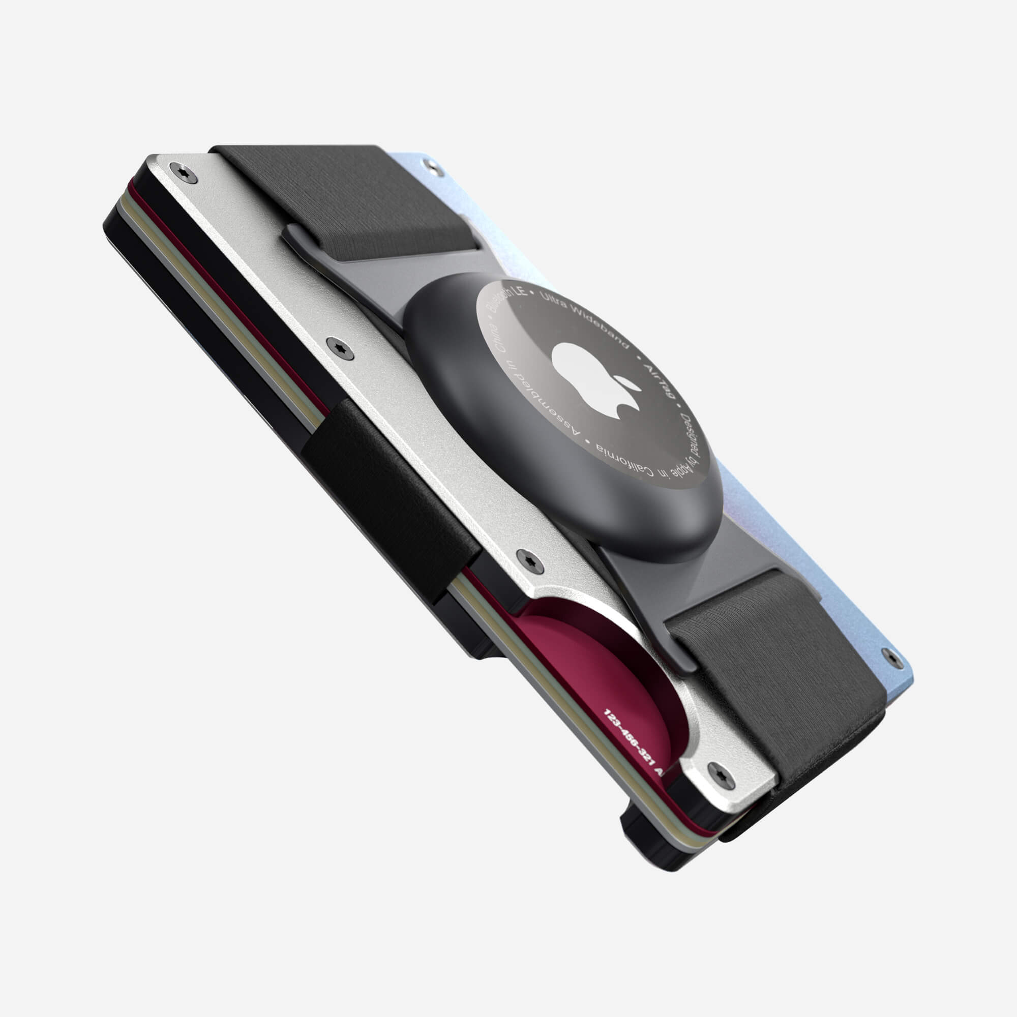 AirTag Cash Strap Wallet (Flame Burnt) Everyday Bundle