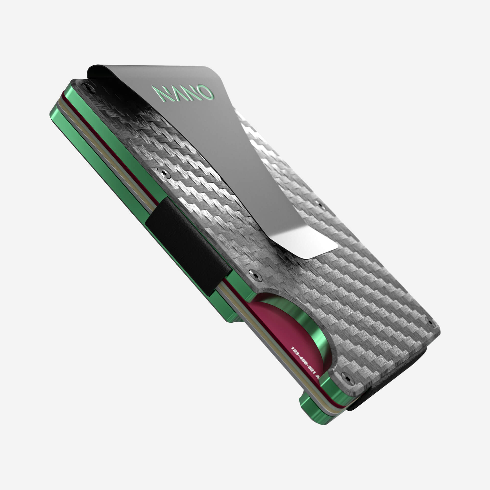 005 Money Clip Wallet (Stealth Black/Viper Green)