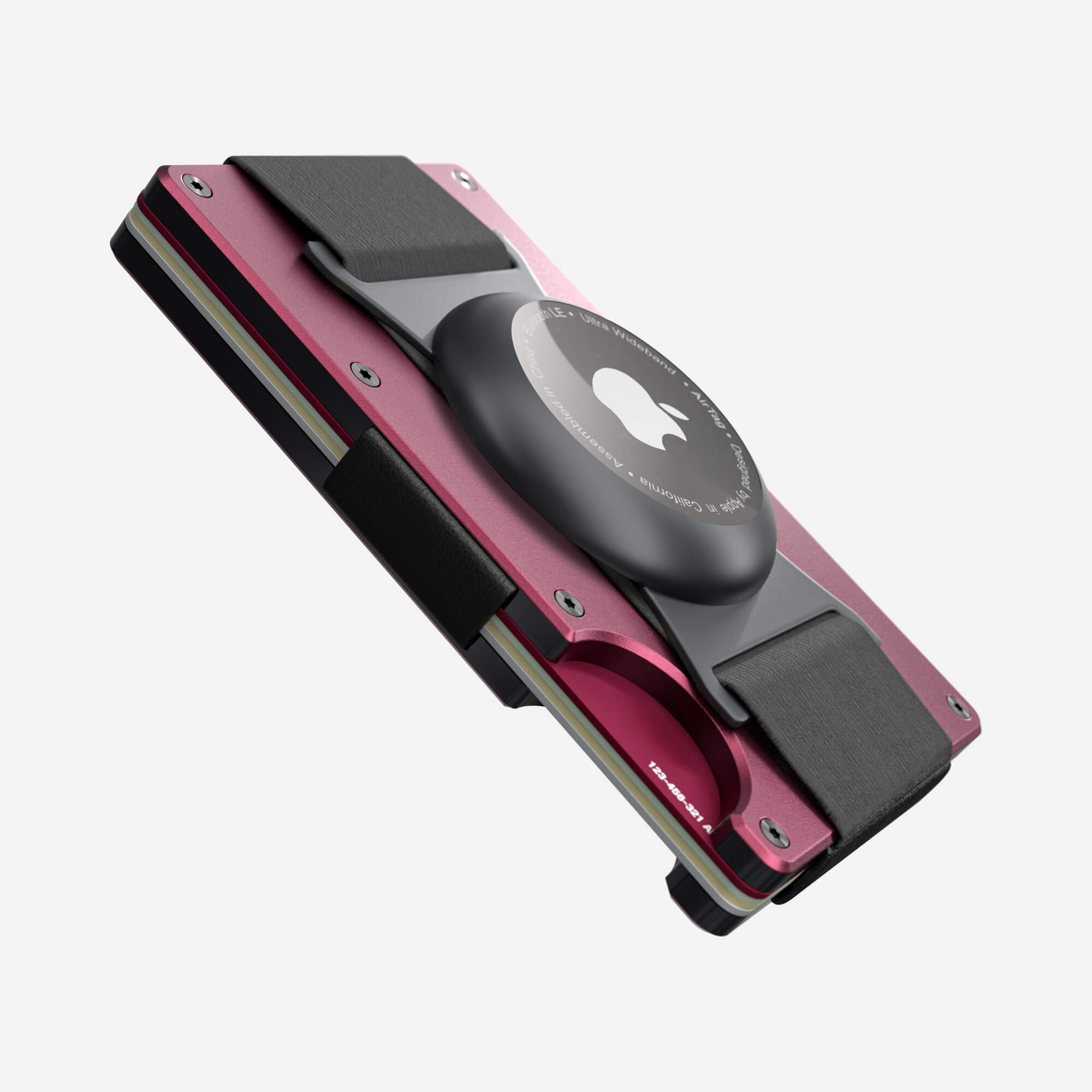 AirTag Cash Strap Wallet (Portofino Red) Everyday Bundle