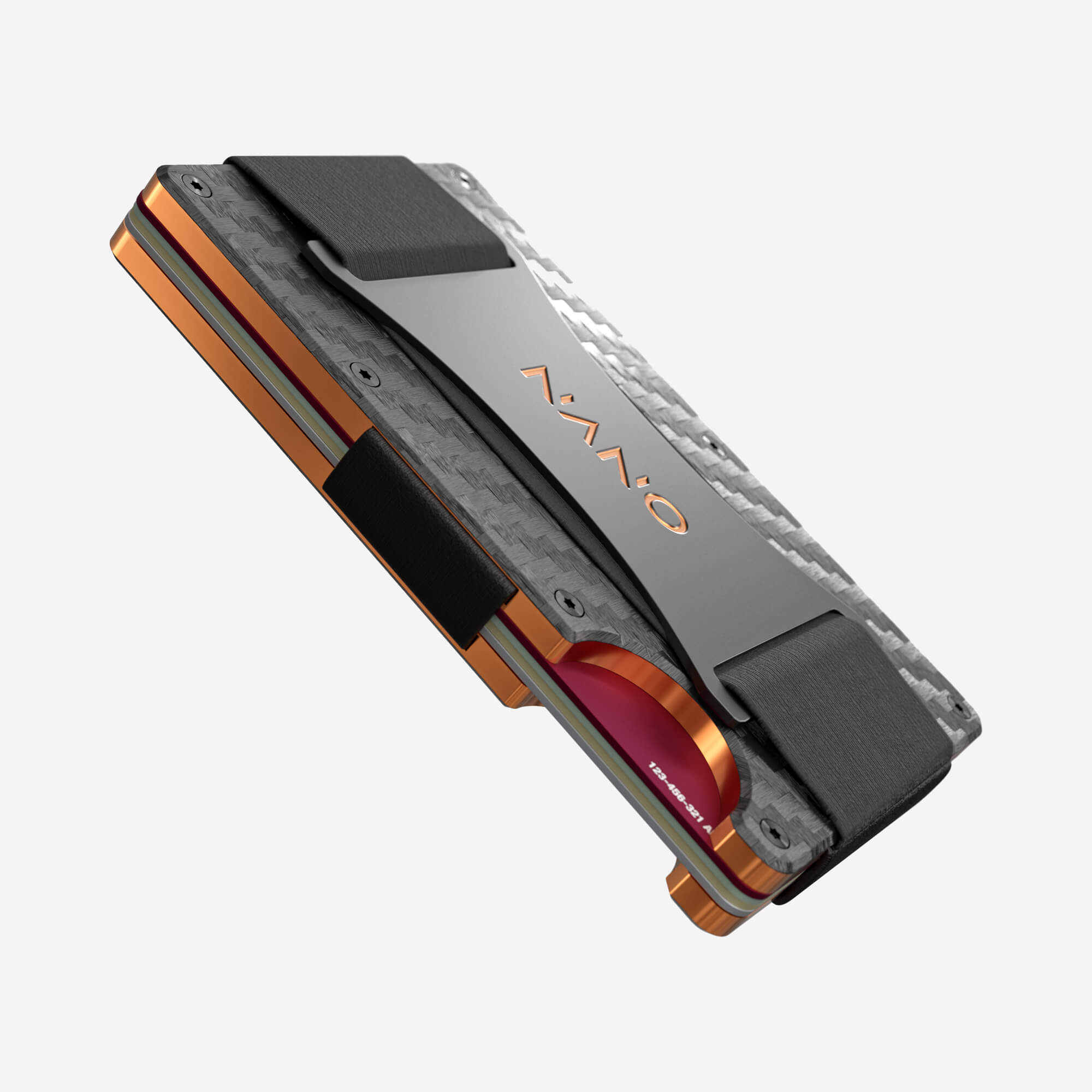 002 Cash Strap Wallet (Stealth Black/Ventura Orange)