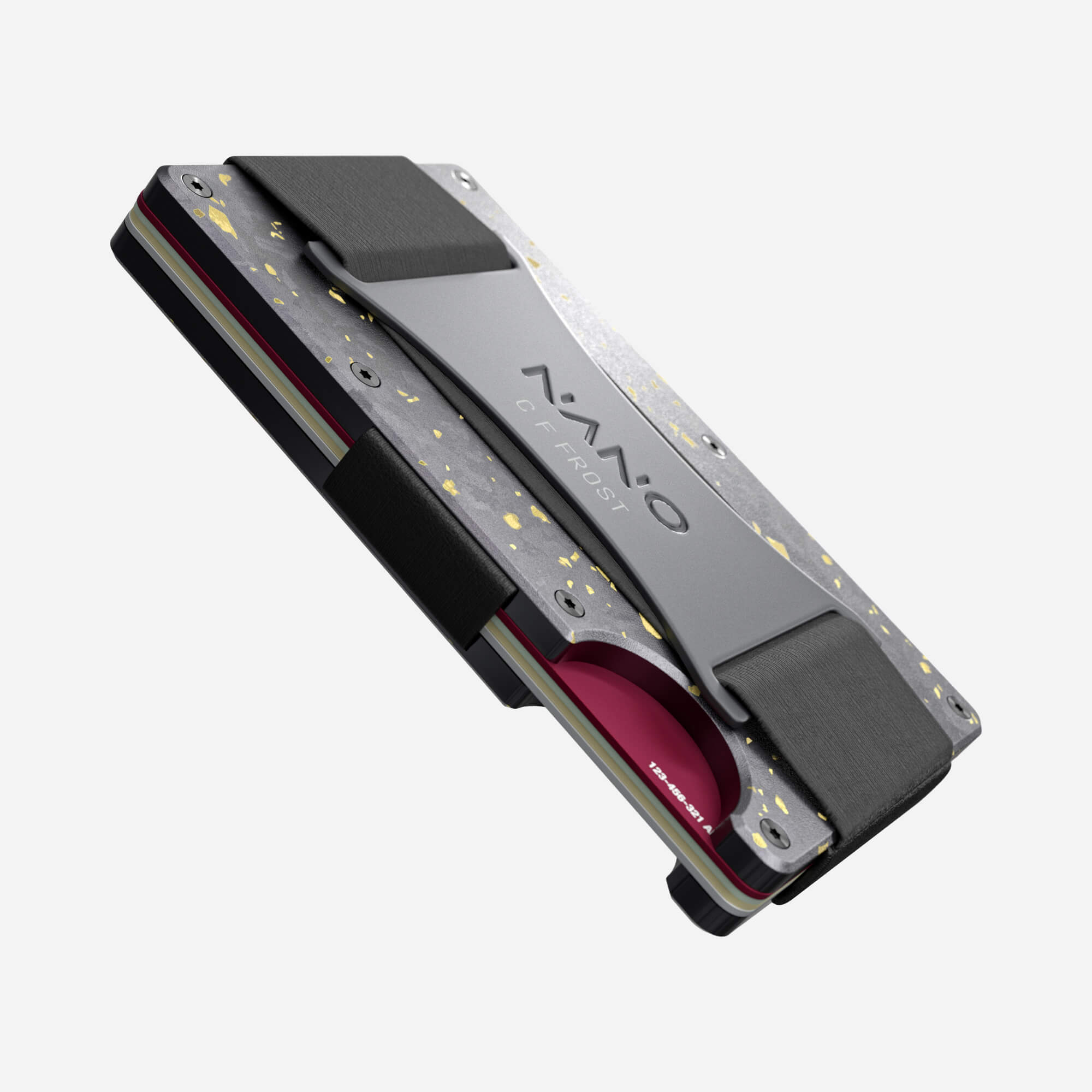 Personalised Cash Strap Wallet (Nero/Oro) Everyday Bundle