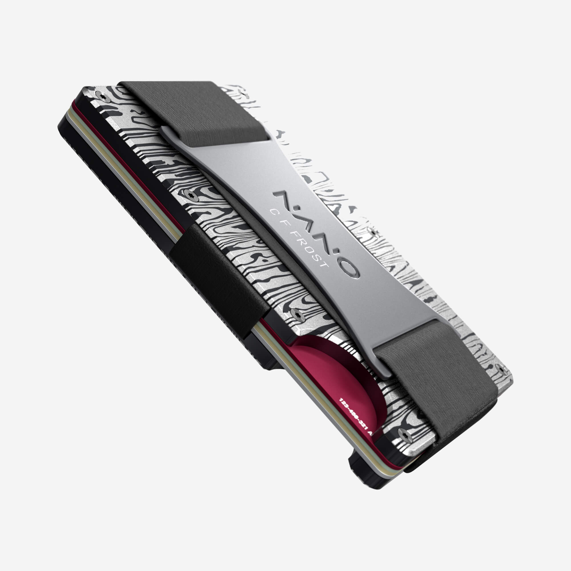 Personalised Cash Strap Wallet (Platinum Silver)