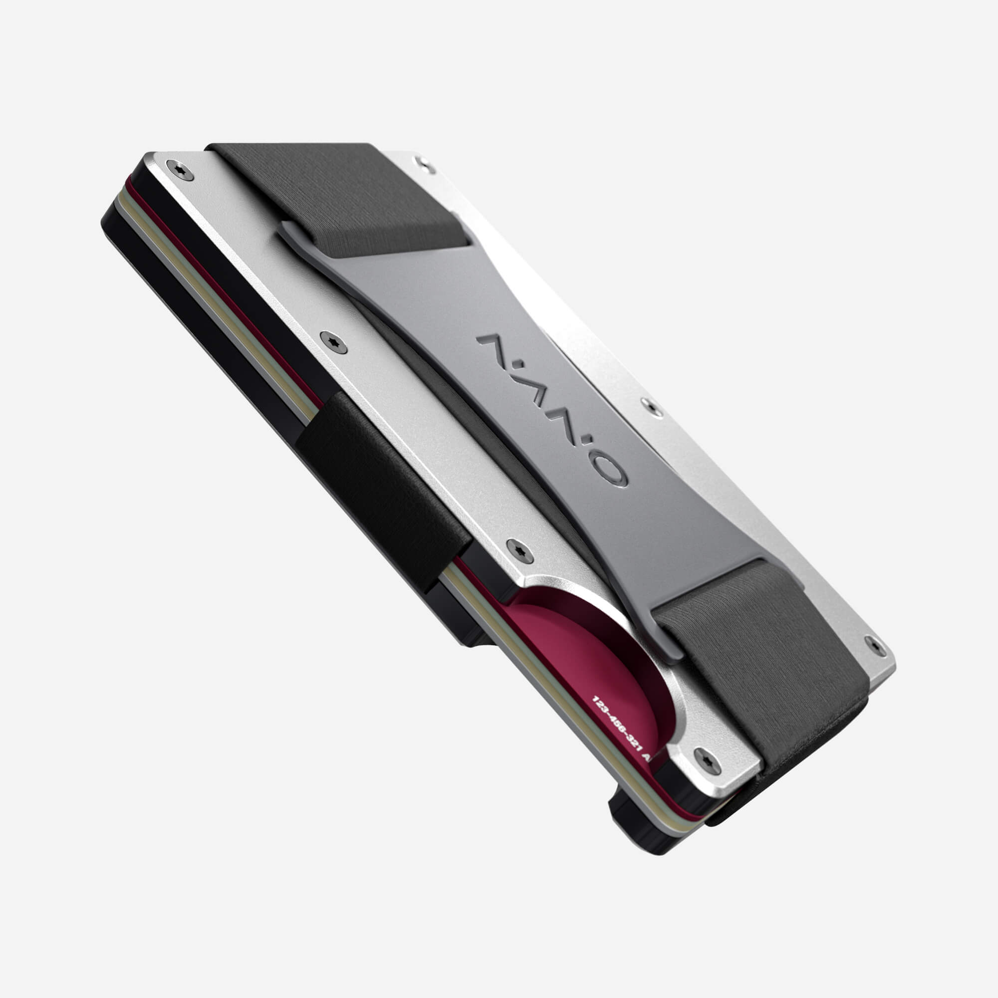 Personalised Cash Strap Wallet (Ghost Silver) Essential Bundle