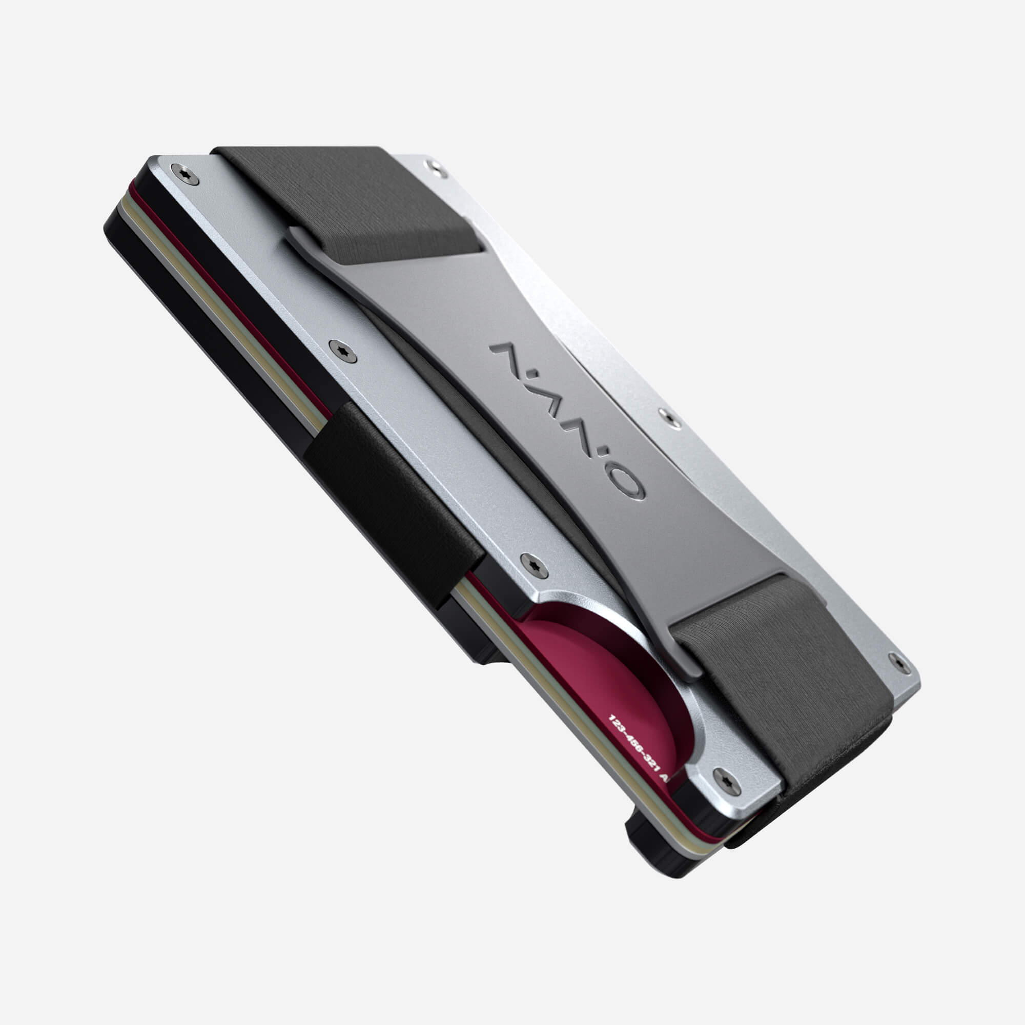 Personalised Cash Strap Wallet (Spyder Grey) Essential Bundle