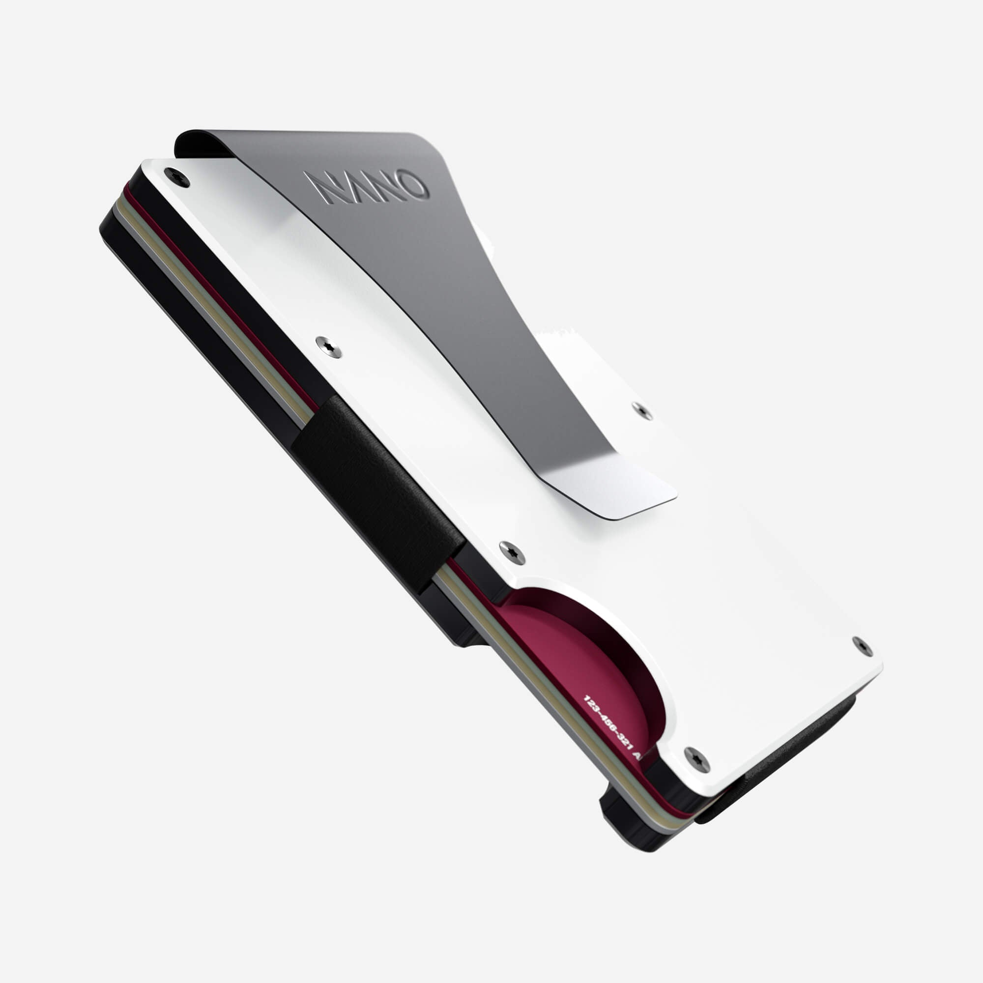 Personalised Money Clip Wallet (Carrera White) Essential Bundle