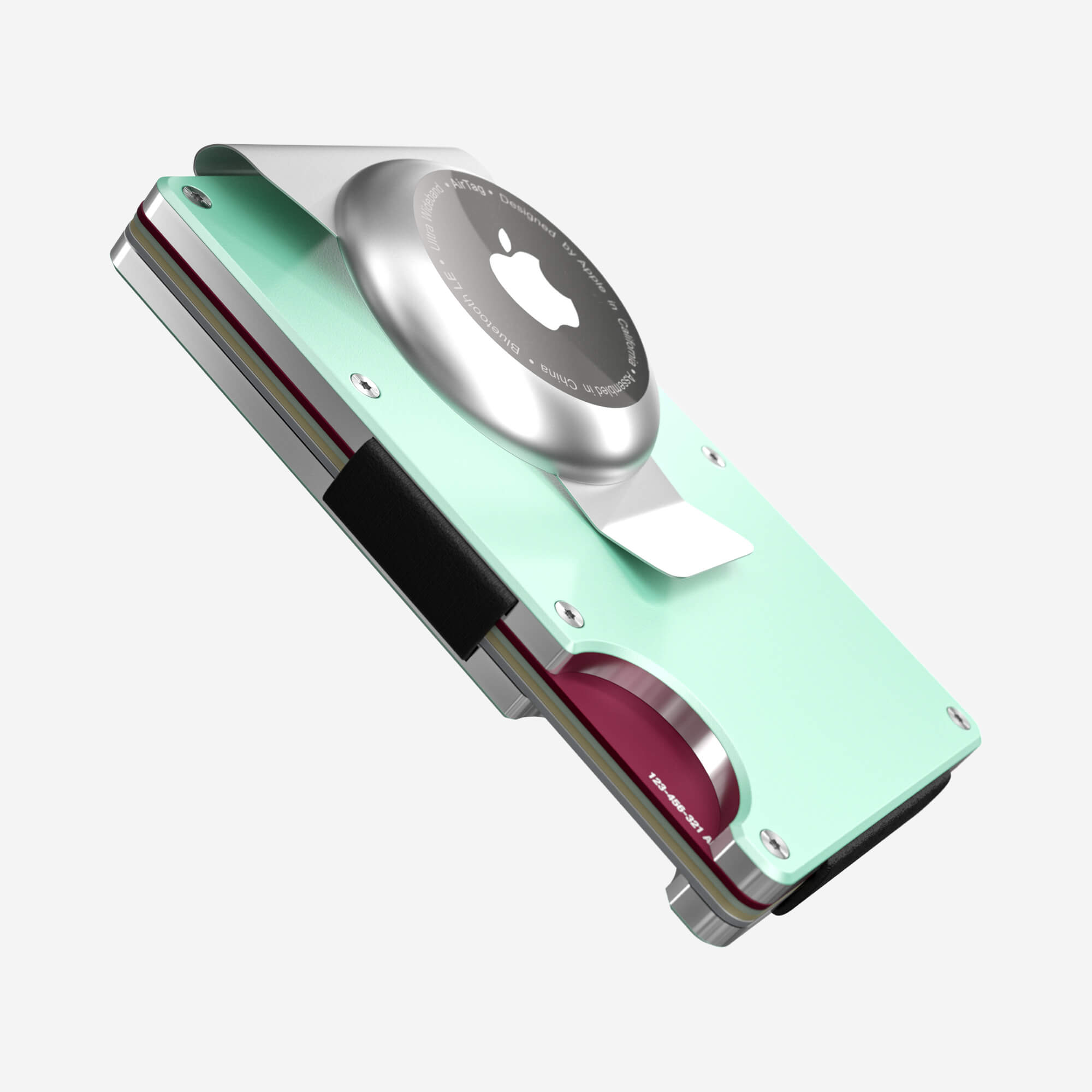 AirTag Money Clip Wallet (Orchard Mint) Essential Bundle